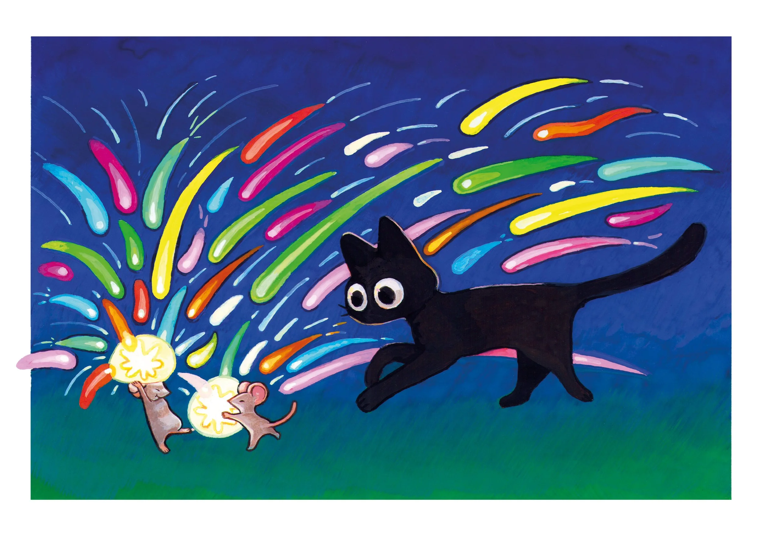 Nuit d'été - Carte postale holographique