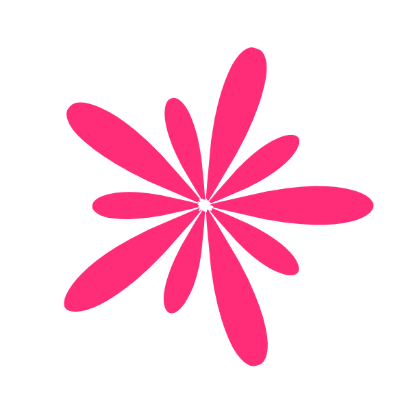 Pictogramme rose en forme d'éclat rayonnant, symbolisant la conscience de soi