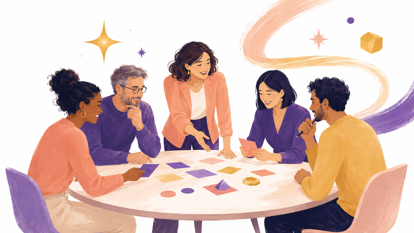 Un groupe de professionnels échangeant lors d'un atelier de La Fabrique d'Audace