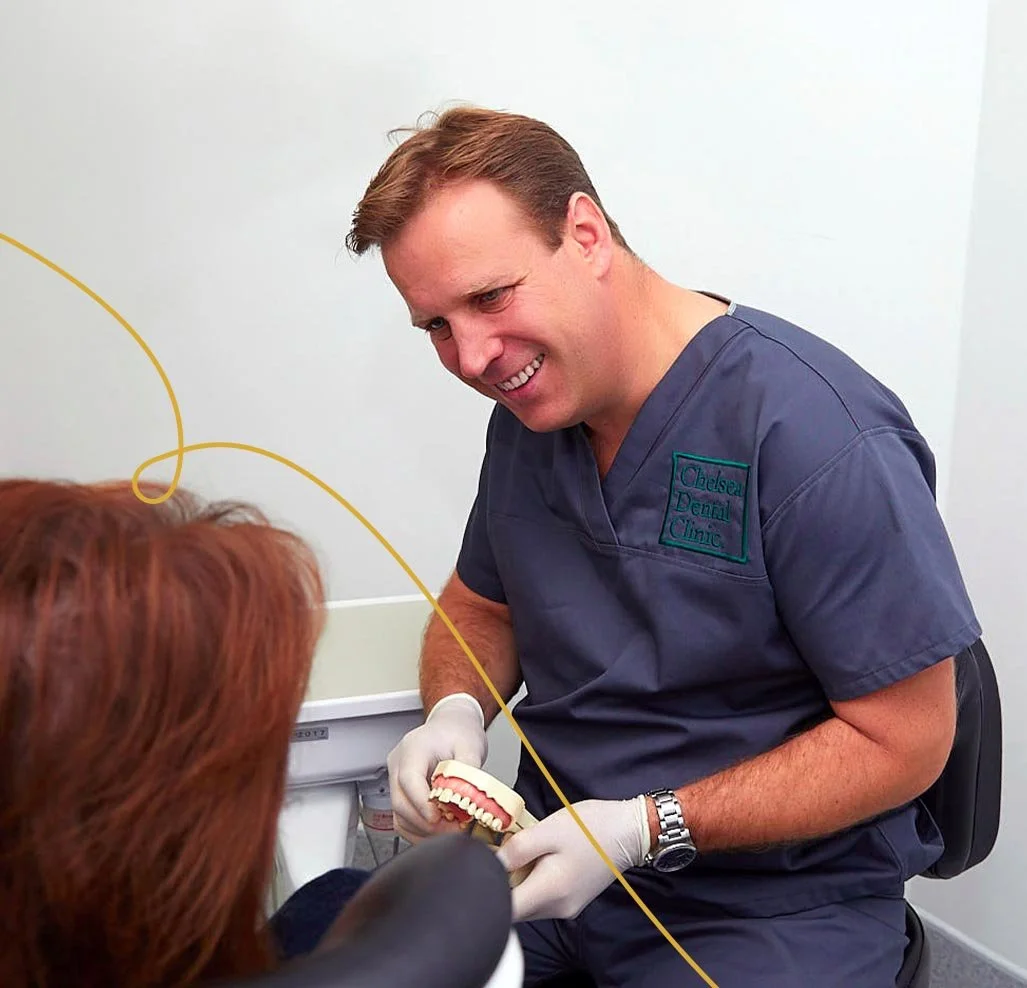 Dr Richard Pollock treating a patient at Chelsea Dental Clinic