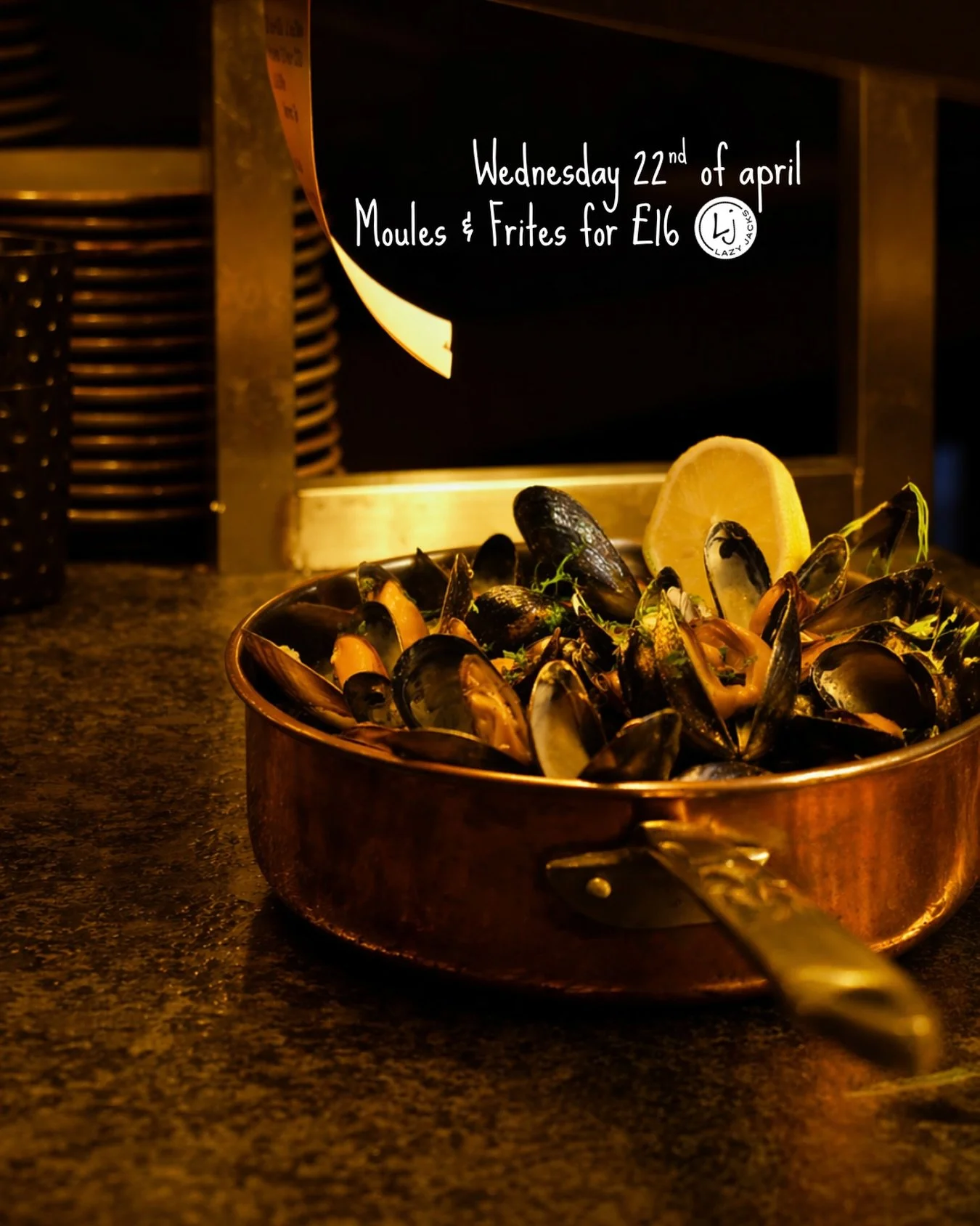 Wednesday plans, sorted 🍽️

Moules and frites for &pound;16, done properly and best enjoyed with a glass in hand 🍷

Wednesday 22nd April

30&ndash;32 Panorama Road
Sandbanks, Poole, BH13 7RD
Tel 01202 133833

Walk ins always welcome, bookings recom