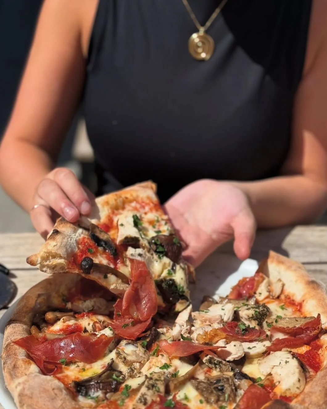 Swipe to EAT a slice of the best pizza (ever)! 🍕 

All of our pizzas are made with fresh dough, fresh ingredients and cooked to perfection. 

Come eat pizza with us this week&hellip;