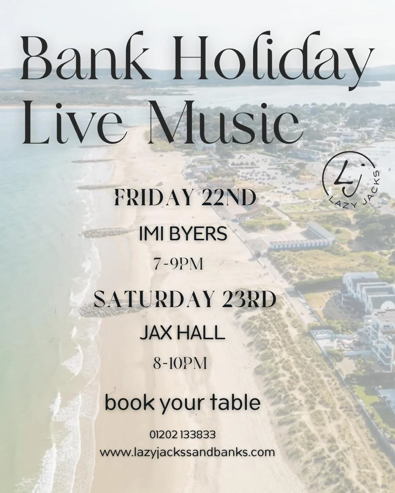 BANK HOLIDAY LIVE MUSIC 💫🎷🎼

We can&rsquo;t wait to see you&hellip; 

Book your table. It&rsquo;s going to be a busy one!