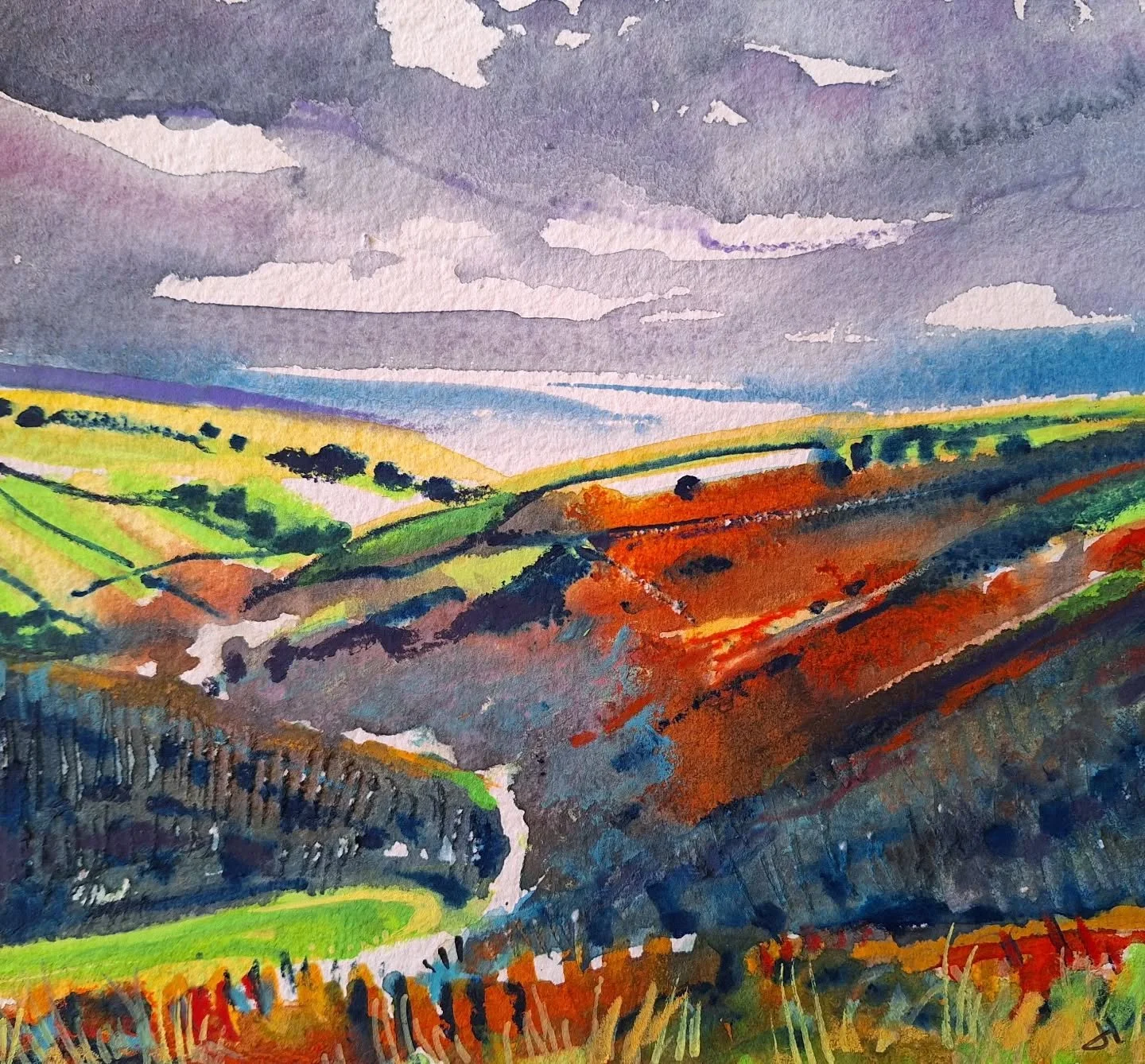 Colours of Exmoor. 
#colours #exmoor #painting