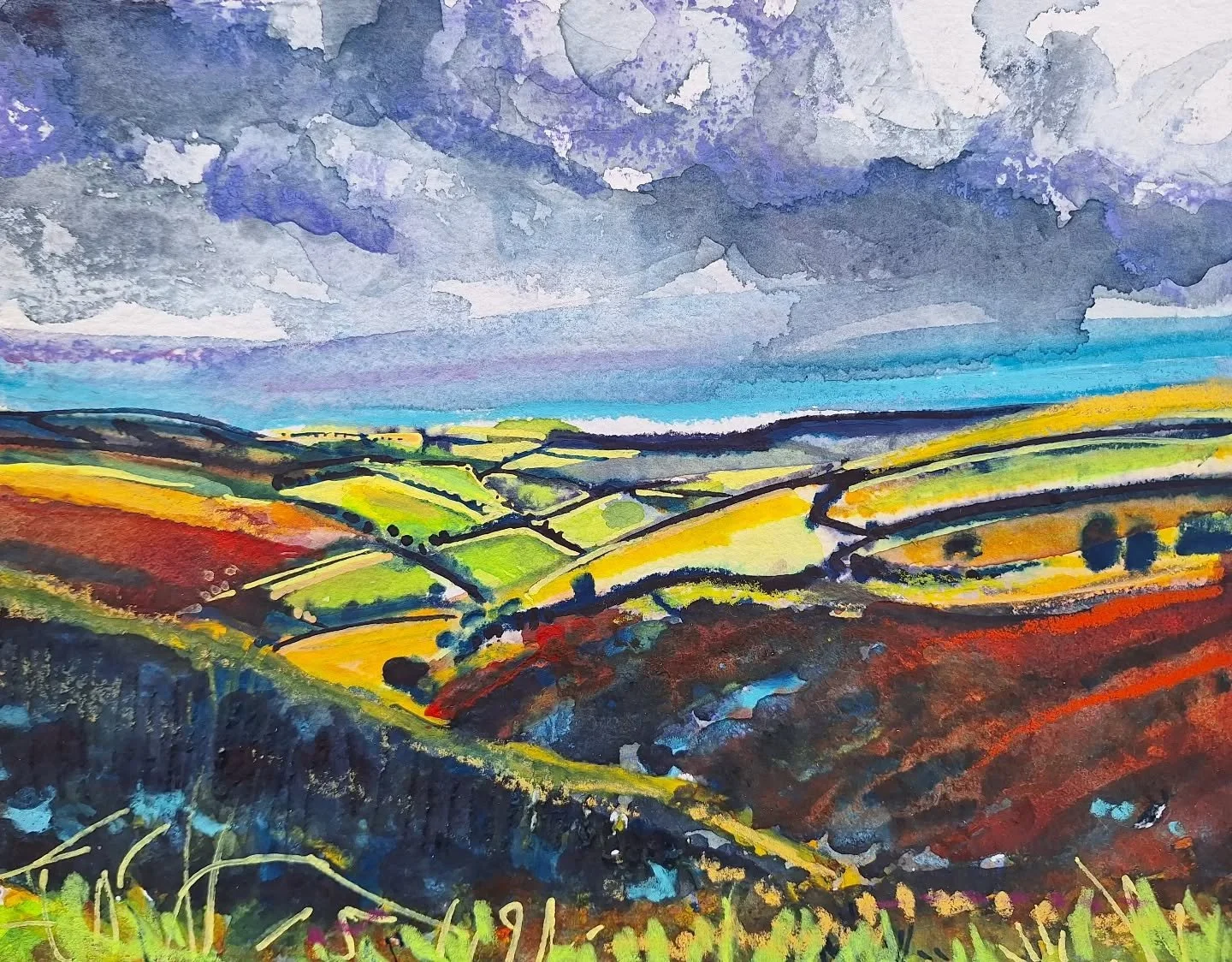 More of the same. 
#colours #exmoor #painting