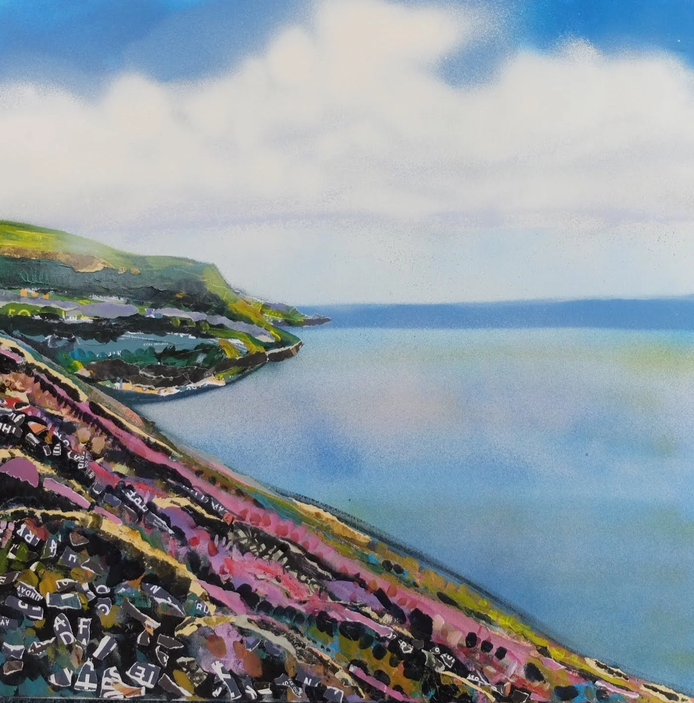 Looking towards Lynmouth from the Coastpath