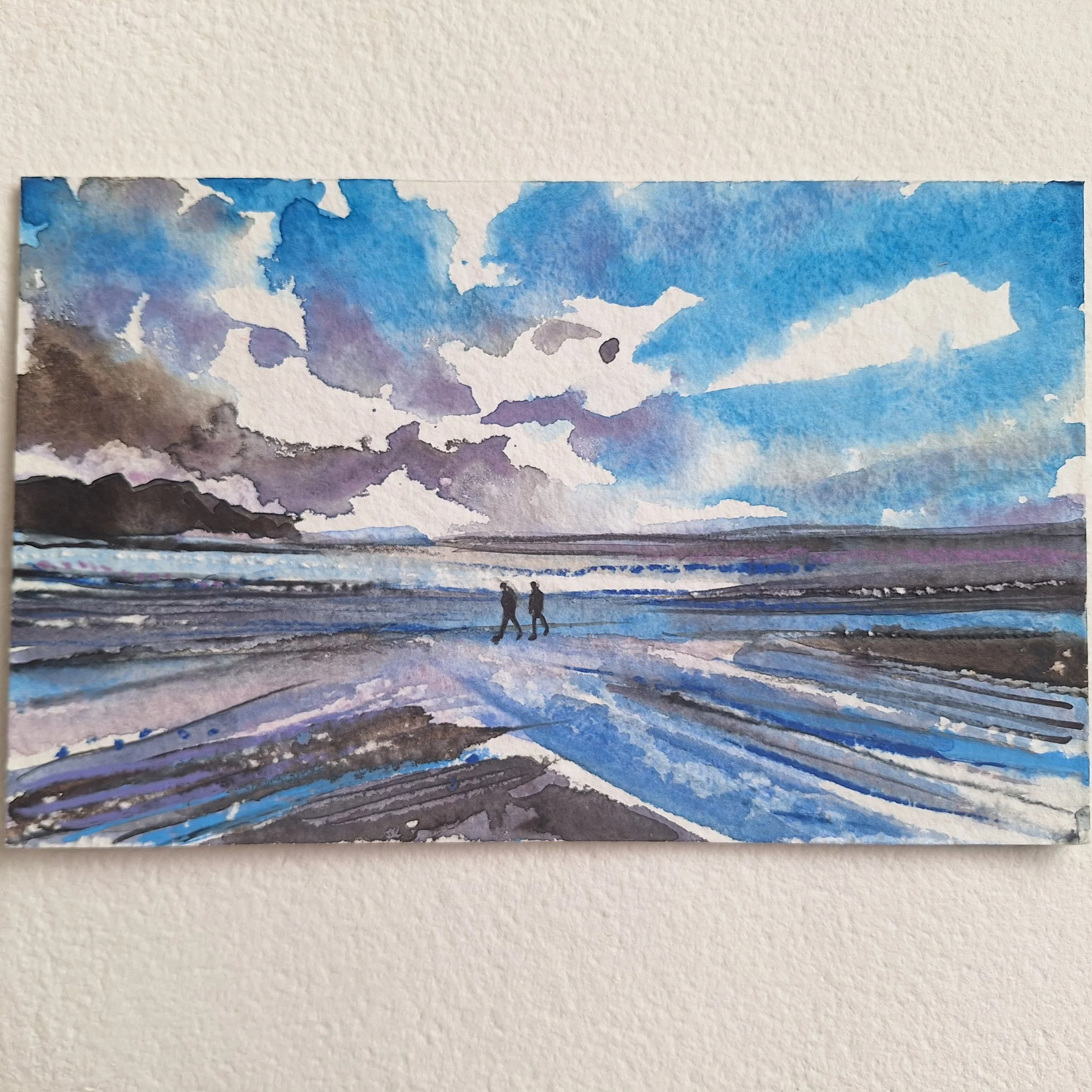 Walking on West Beach. (Watchet)