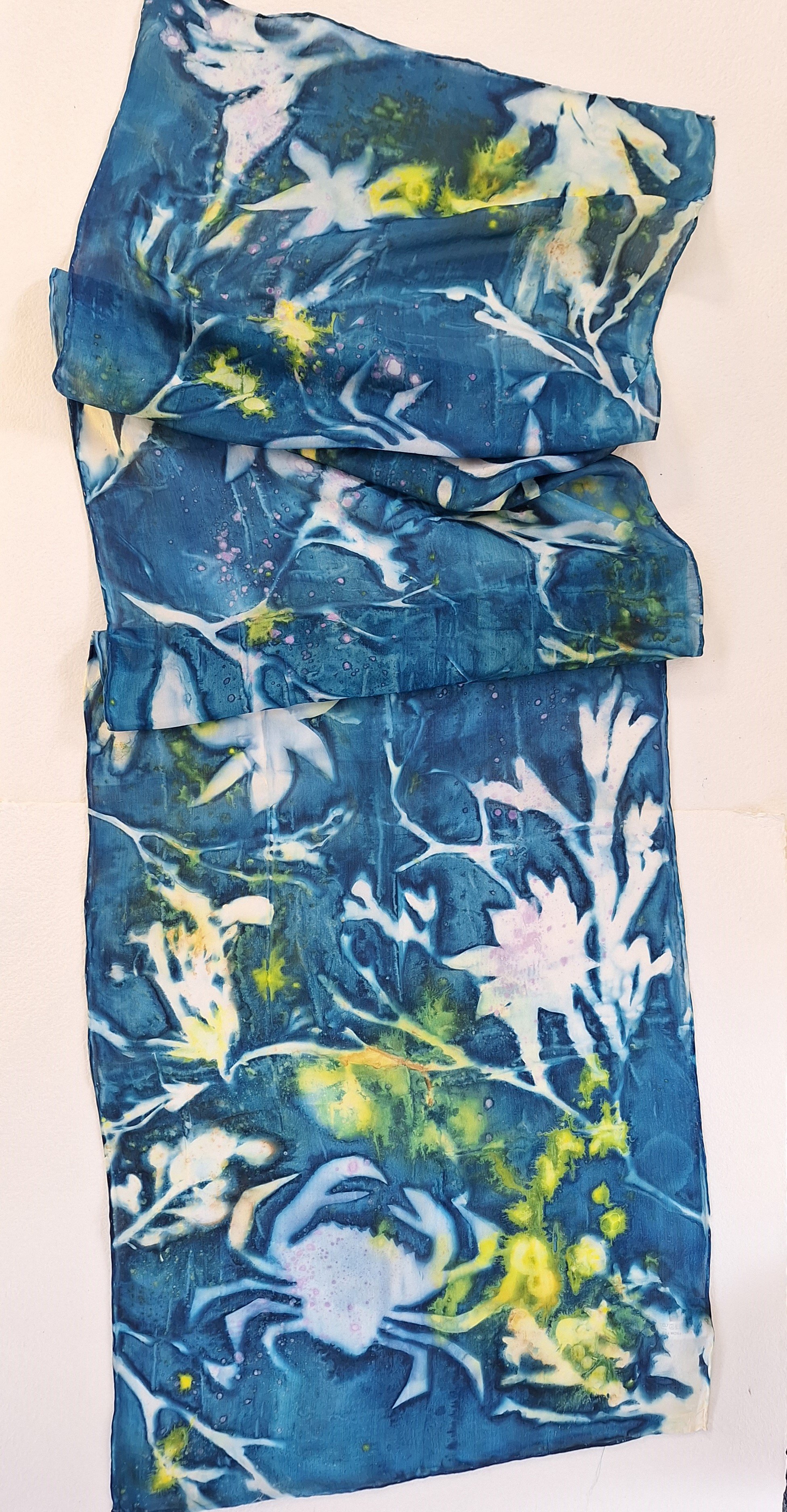 "Spring Tide" Silk Scarf