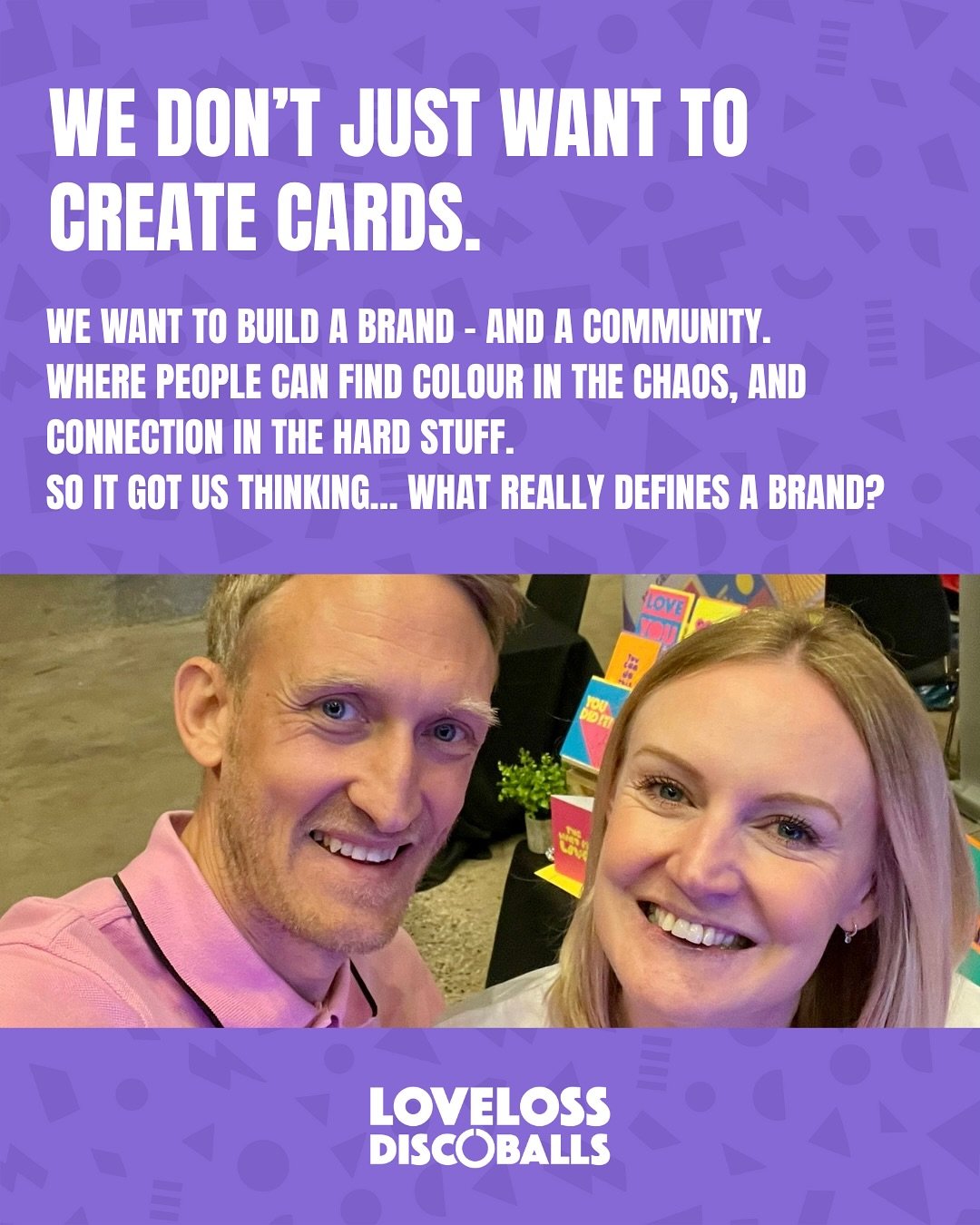 We don&rsquo;t just want to create cards - we want to build a brand that means something. 💫

A brand that celebrates connection, care, courage and colour. Cards that speak in today&rsquo;s language, for every kind of moment - the joyful, the heartbr
