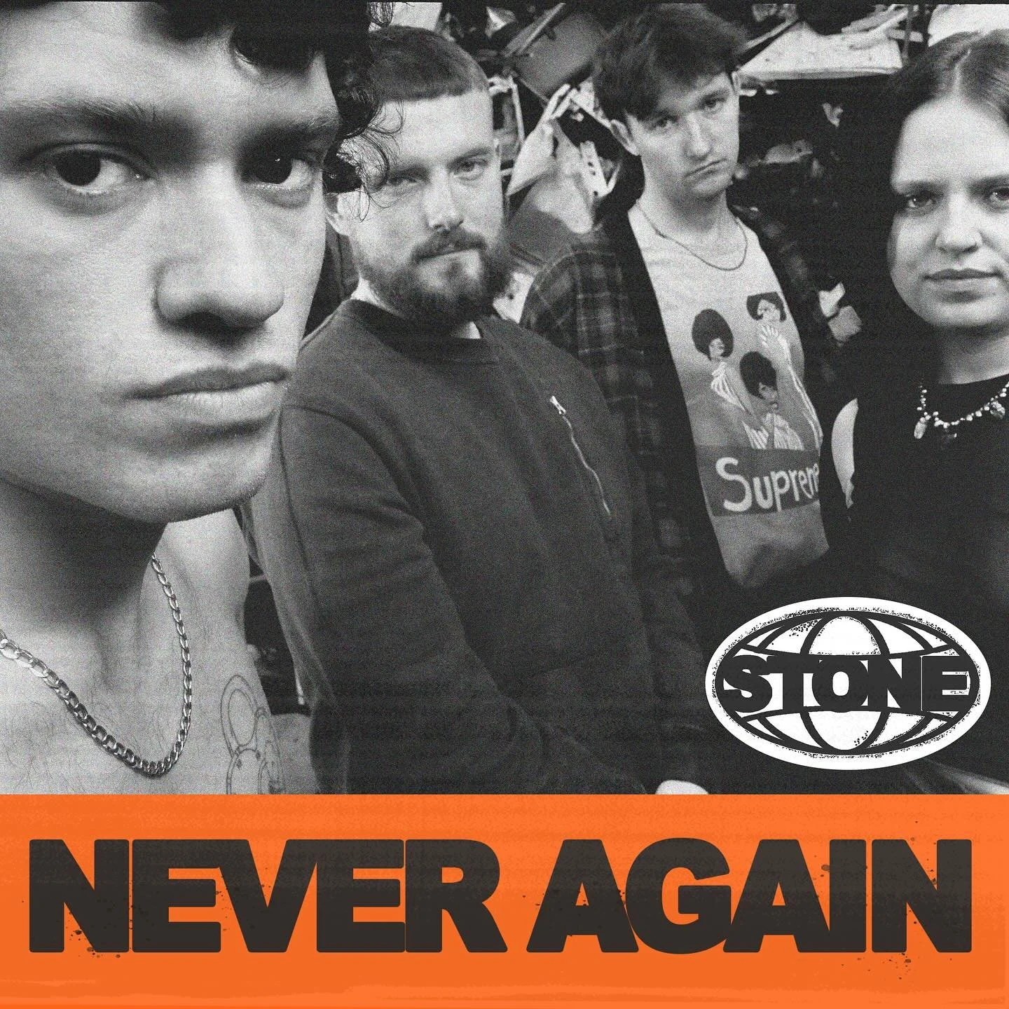 The new single NEVER AGAIN by @stoneliverpool, available August 8th.