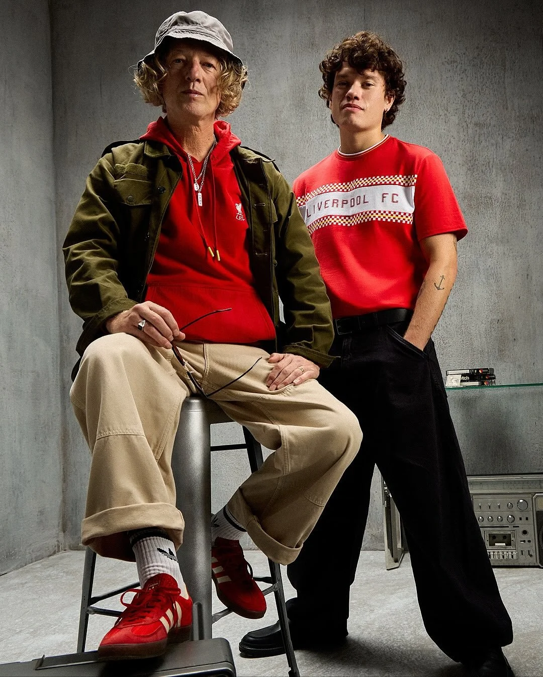 @finjsp x @johnpowermusic rocking the new #LFC 1986 collection 🔥 #liverpool