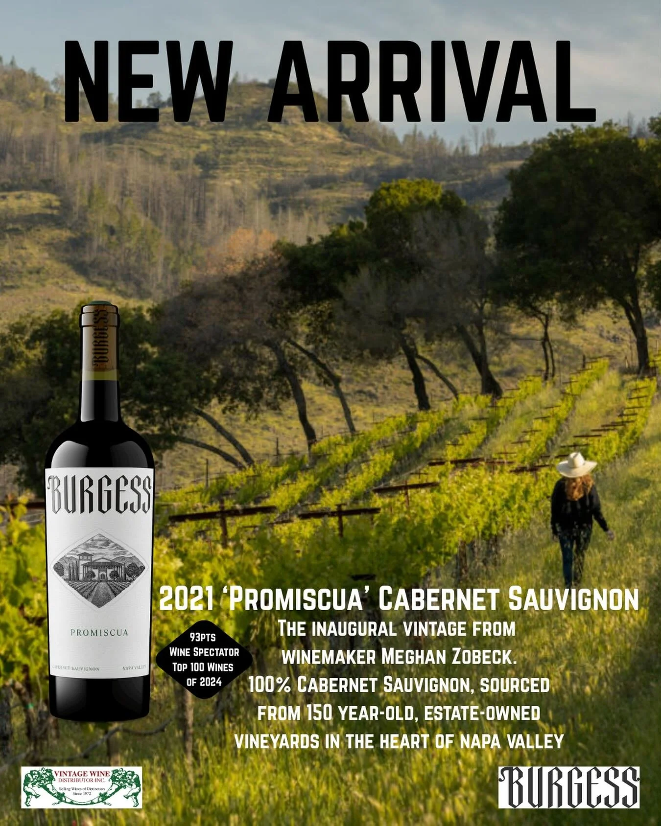 🚨NEW ARRIVAL🚨

A wine built to age from a Napa Valley icon. 

Enticing, delicious, energetic, complex, and lively. 

Contact your local retailer for pricing and availability.

#VWD