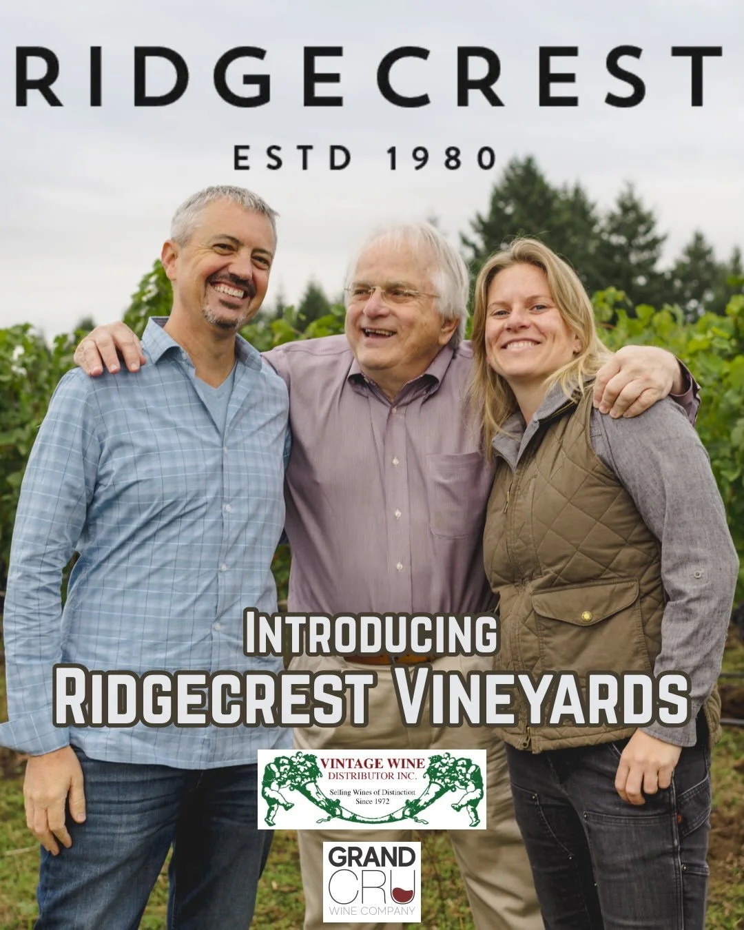 🚨🚨SOUND THE ALARM🚨🚨

We&rsquo;re pleased to welcome Ridgecrest Vineyards to our burgeoning Oregon portfolio!

A multi-generational family winery located in the northern Willamette Valley. Founded in 1980, Ridgecrest Vineyards were the first plant