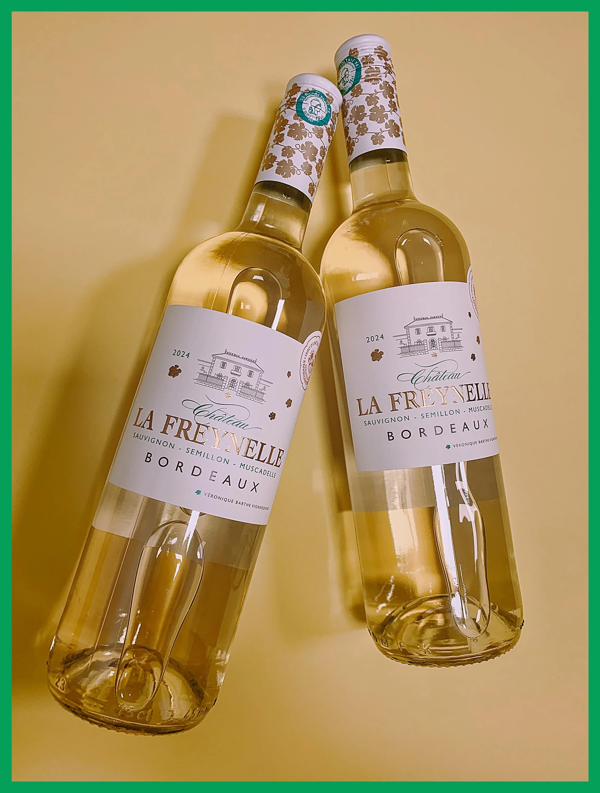 ~ CHATEAU LA FREYNELLE ~

This 75 hectare estate in the village of Daignac in Entre-Deux-Mers was established in 1789. For over seven generations, the estate was passed down from father to son until 1992 when Veronique Barthe, the first daughter born