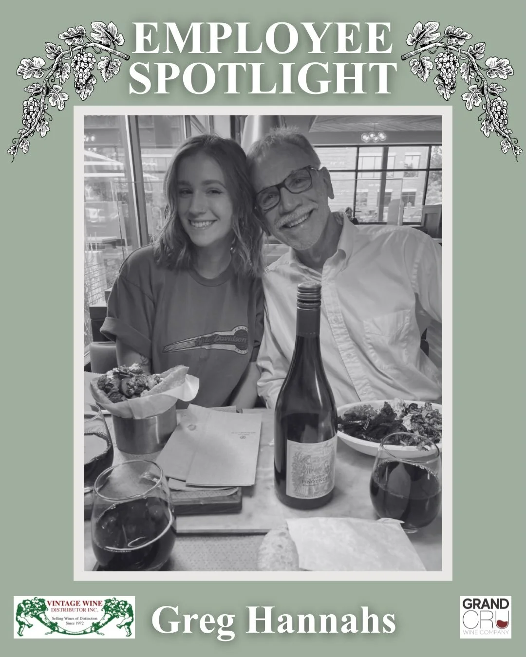 Our September Employee Spotlight is Greg Hannahs‼️

Purchasing, operations, warehouse&hellip;this guy makes all things go in Columbus. Cheers 🥂 to almost 25yrs with Vintage! 

#VWD #vintwine