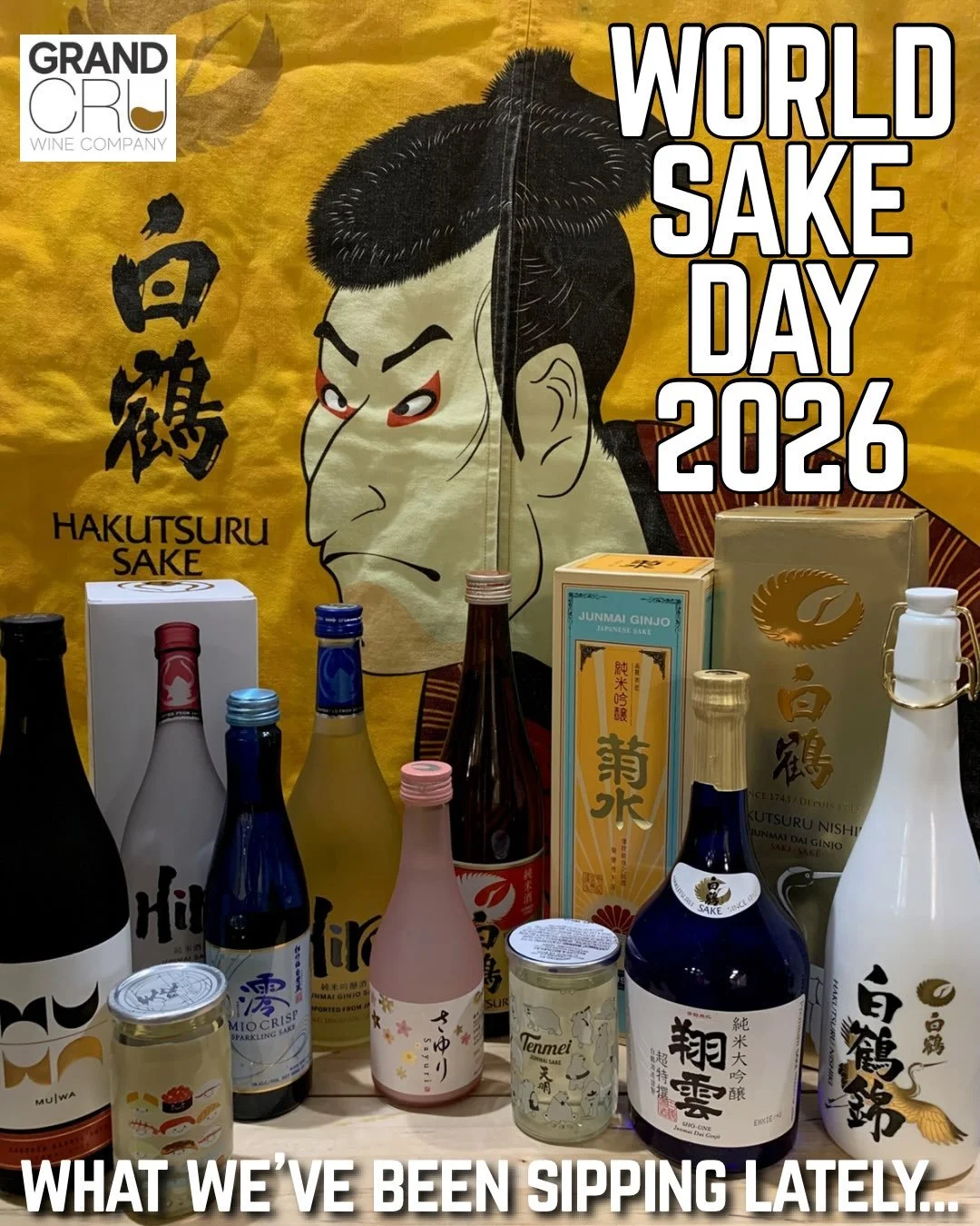 🇯🇵Happy World Sake Day! 🎌

Here&rsquo;s a few we&rsquo;ve been loving lately&hellip;

- MU|WA Bourbon Barrel Aged Junmai picks up additional baking spices and vanilla after spending time in barrel. This one screams Autumn with flavors of butter-po