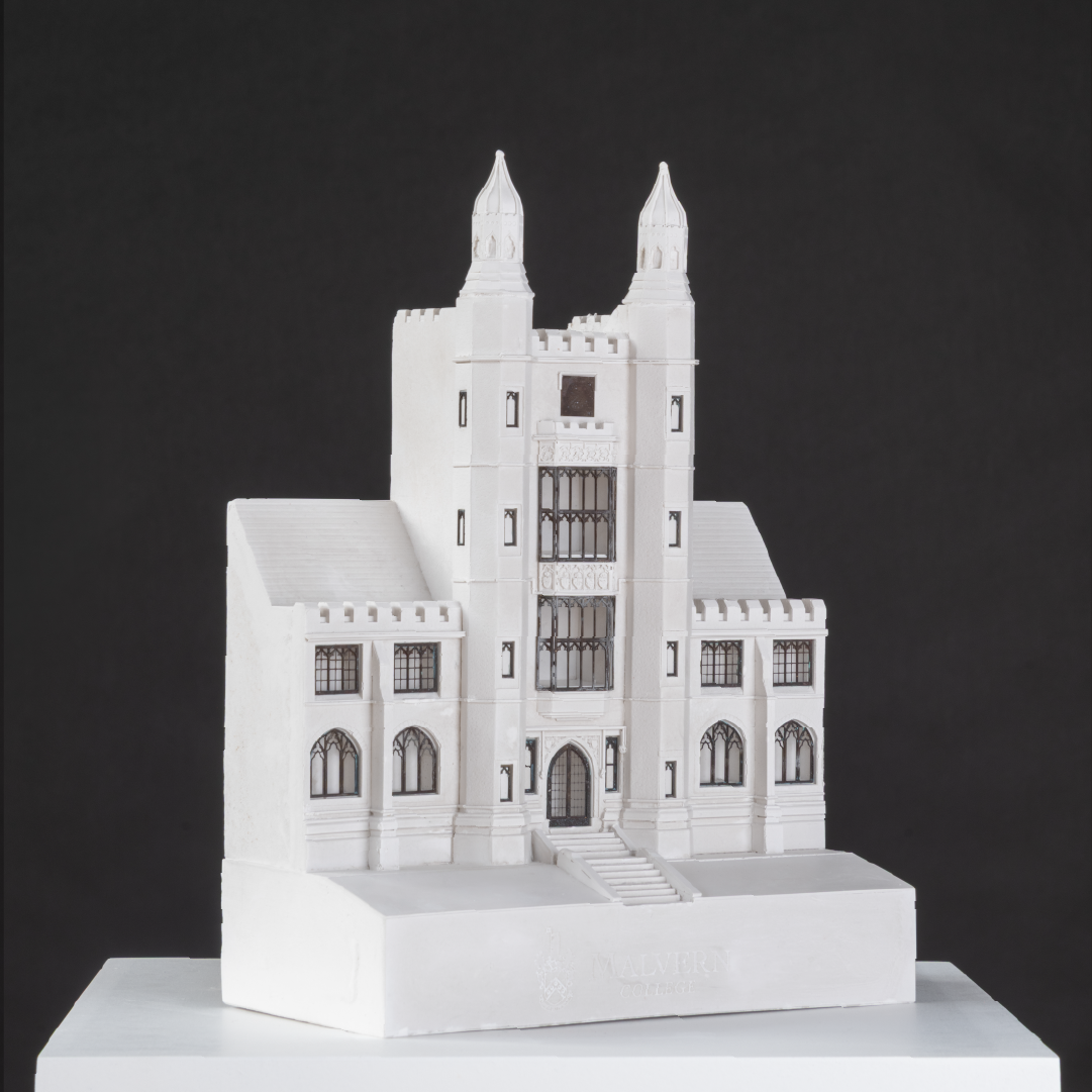 Malvern College building model made by hand