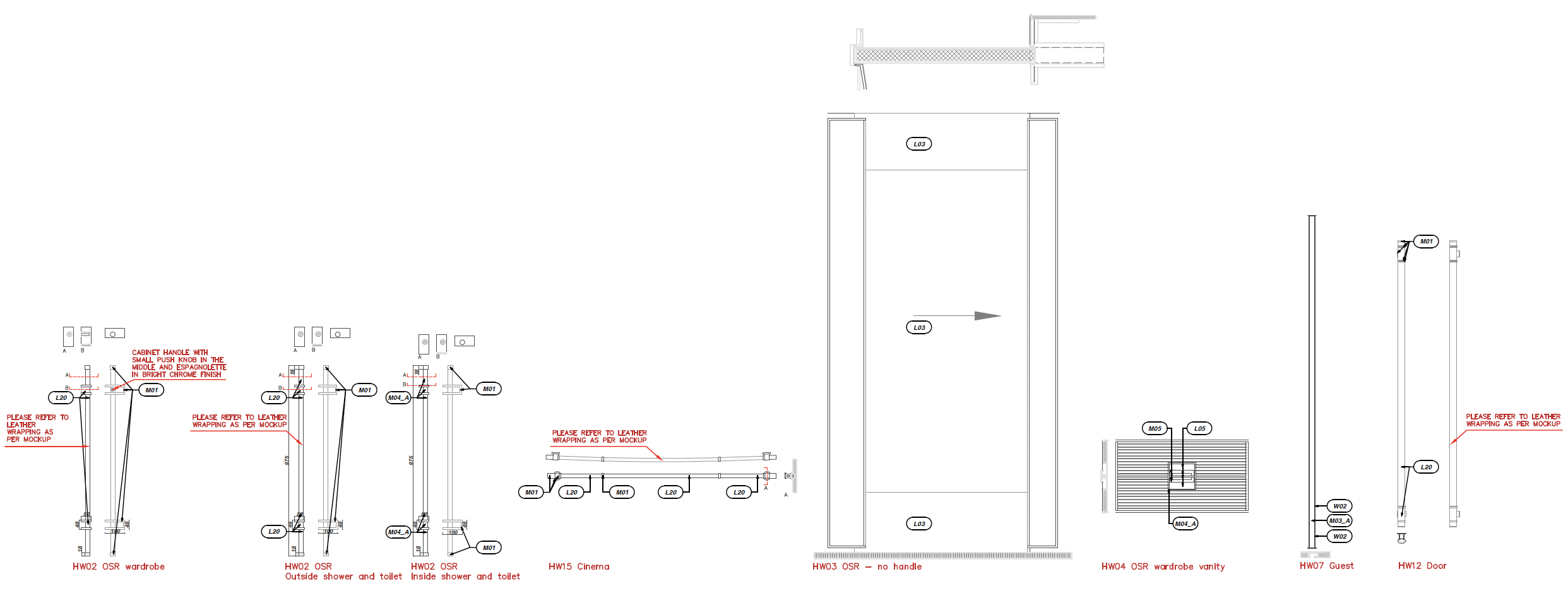 Furniture handle details