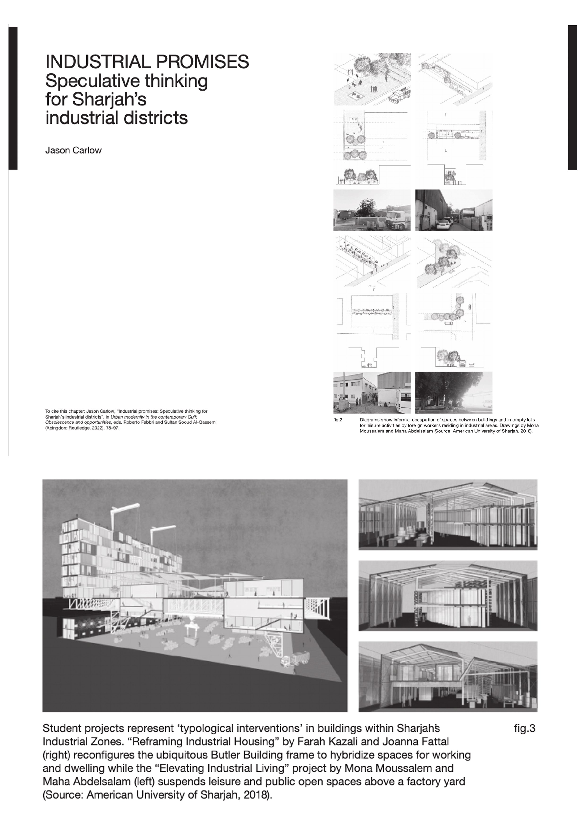 Project publication in the book "Industrial Promises" by Jason Carlow