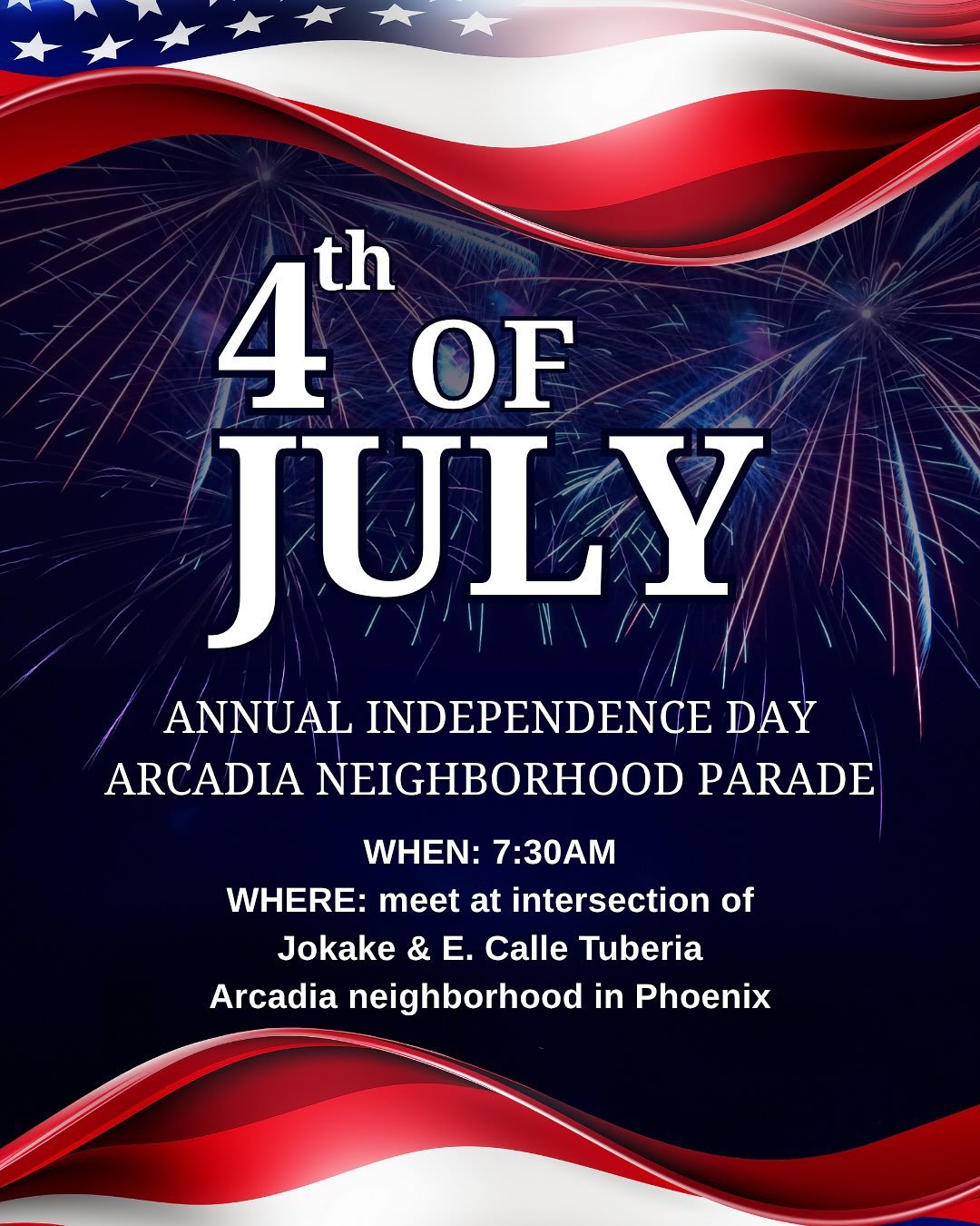 Join us in walking the annual 4h of July Arcadia neighborhood parade. It&rsquo;s an opportunity for us to remind people that US and Ukraine stand for freedom and independence. 

Ukraine now = USA in 1776

We stand for the same democratic values and w