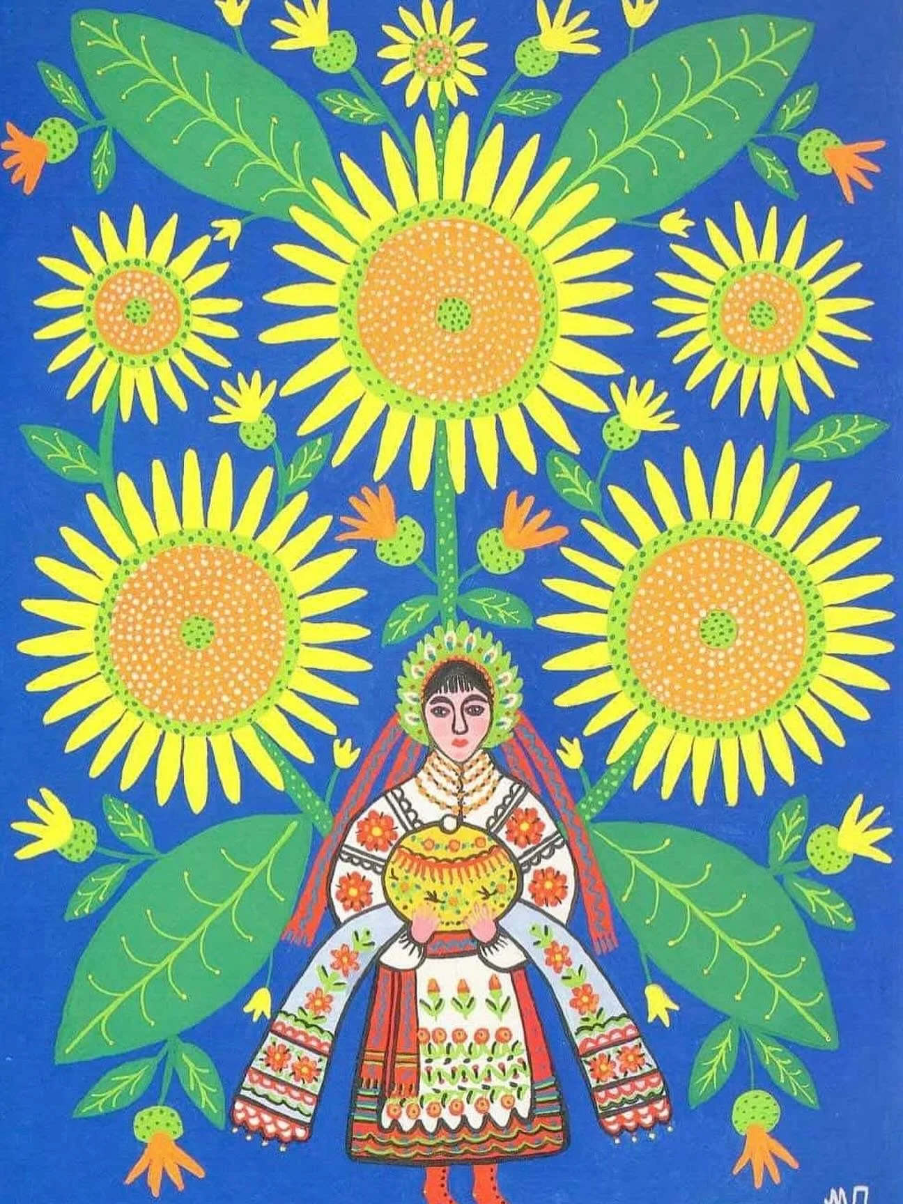 &ldquo;May I give this Ukrainian bread to all people in this big wide world&rdquo; - painting by Maria Prymachenko (1982)

Join us on Thursday, November 20th at @scottsdalepubliclibrary at 6:00pm to learn about one of Ukraine&rsquo;s most beloved art