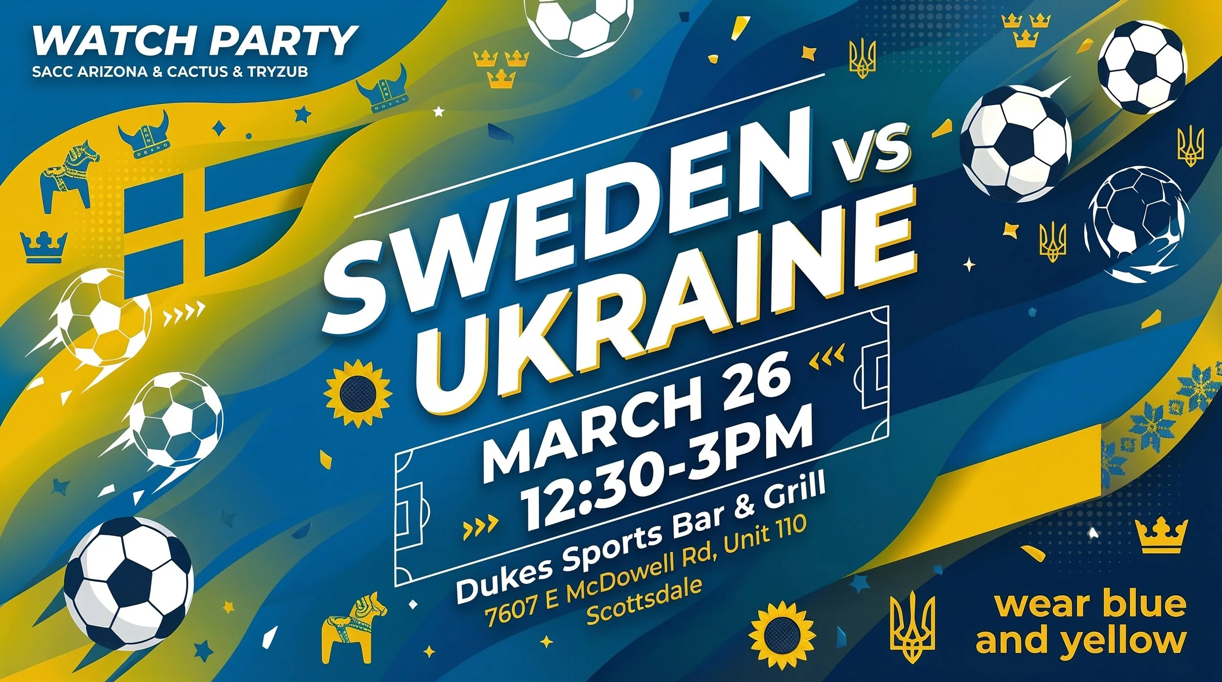 Sweden vs Ukraine Soccer Watch Party