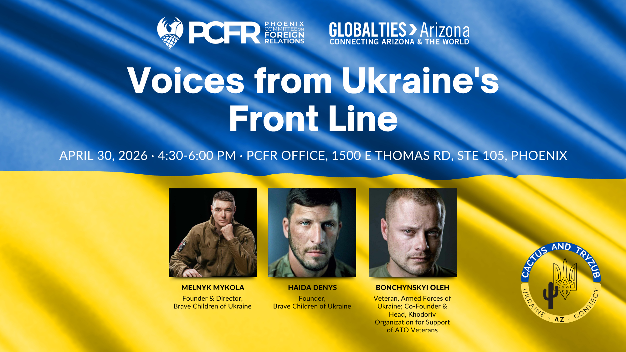 Arizona Speaking Tour With Ukrainian Defenders