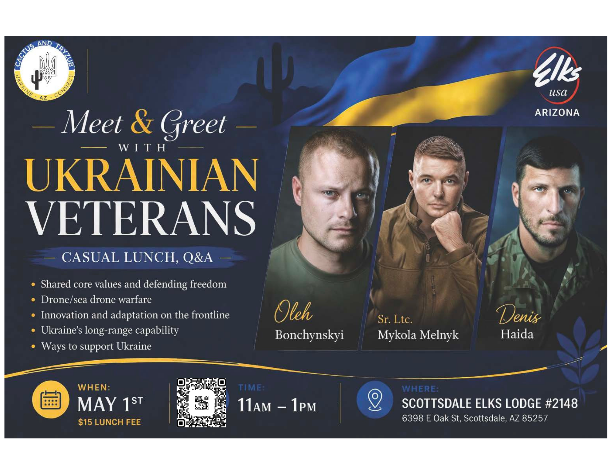 Arizona Speaking Tour With Ukrainian Defenders