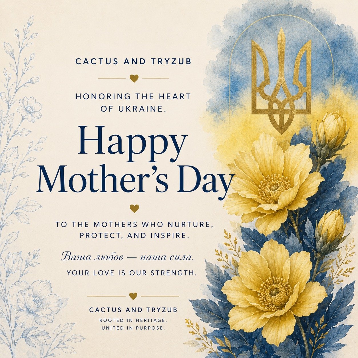 Today, we honor the mothers of Ukraine &mdash; the women who carry families, preserve traditions, hold communities together, and continue to show extraordinary strength through war and uncertainty. To every mother raising children through air raid si