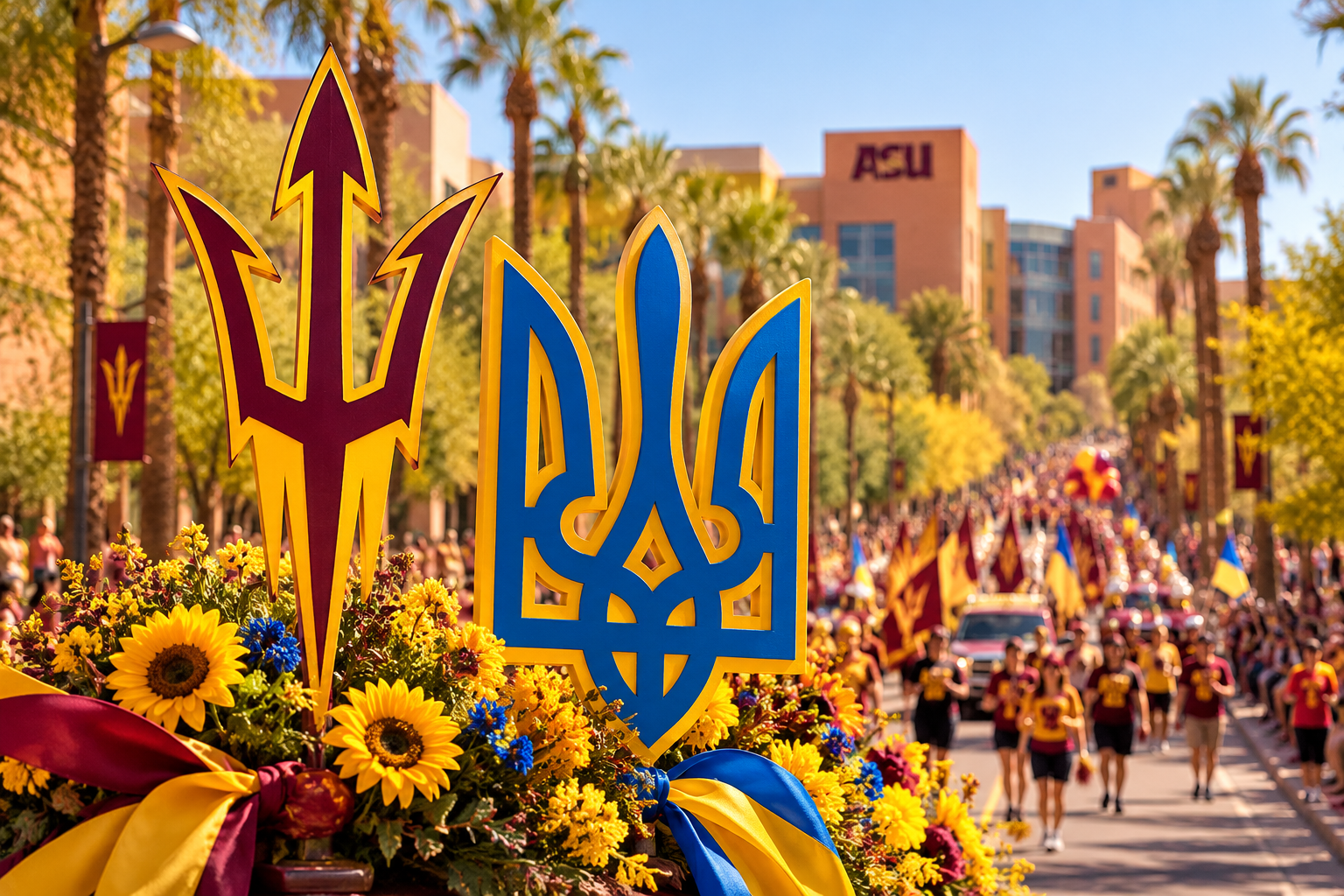 Ukrainians at the ASU Homecoming Parade