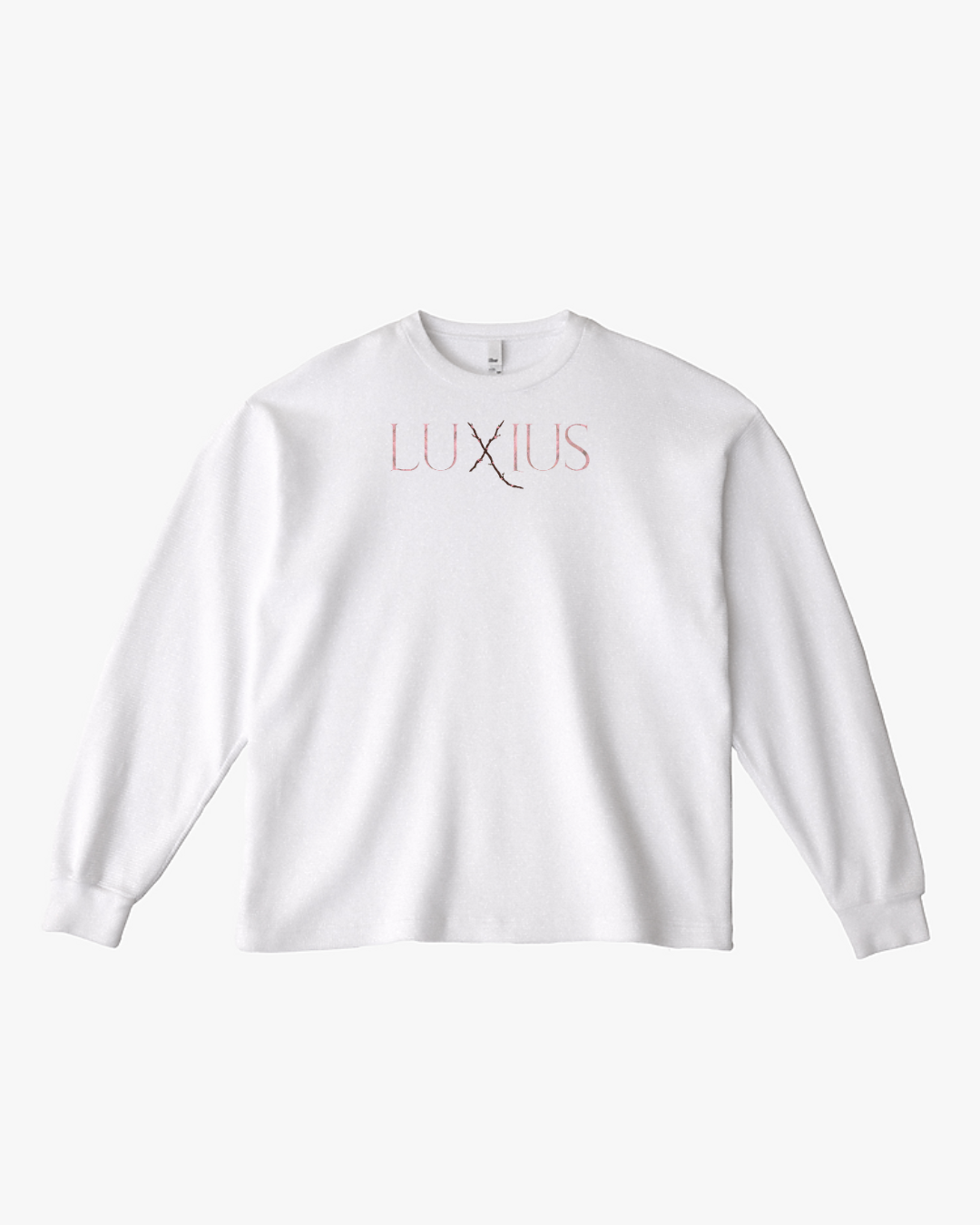 Sakura Oversized Heavyweight Thermal Sweater- White