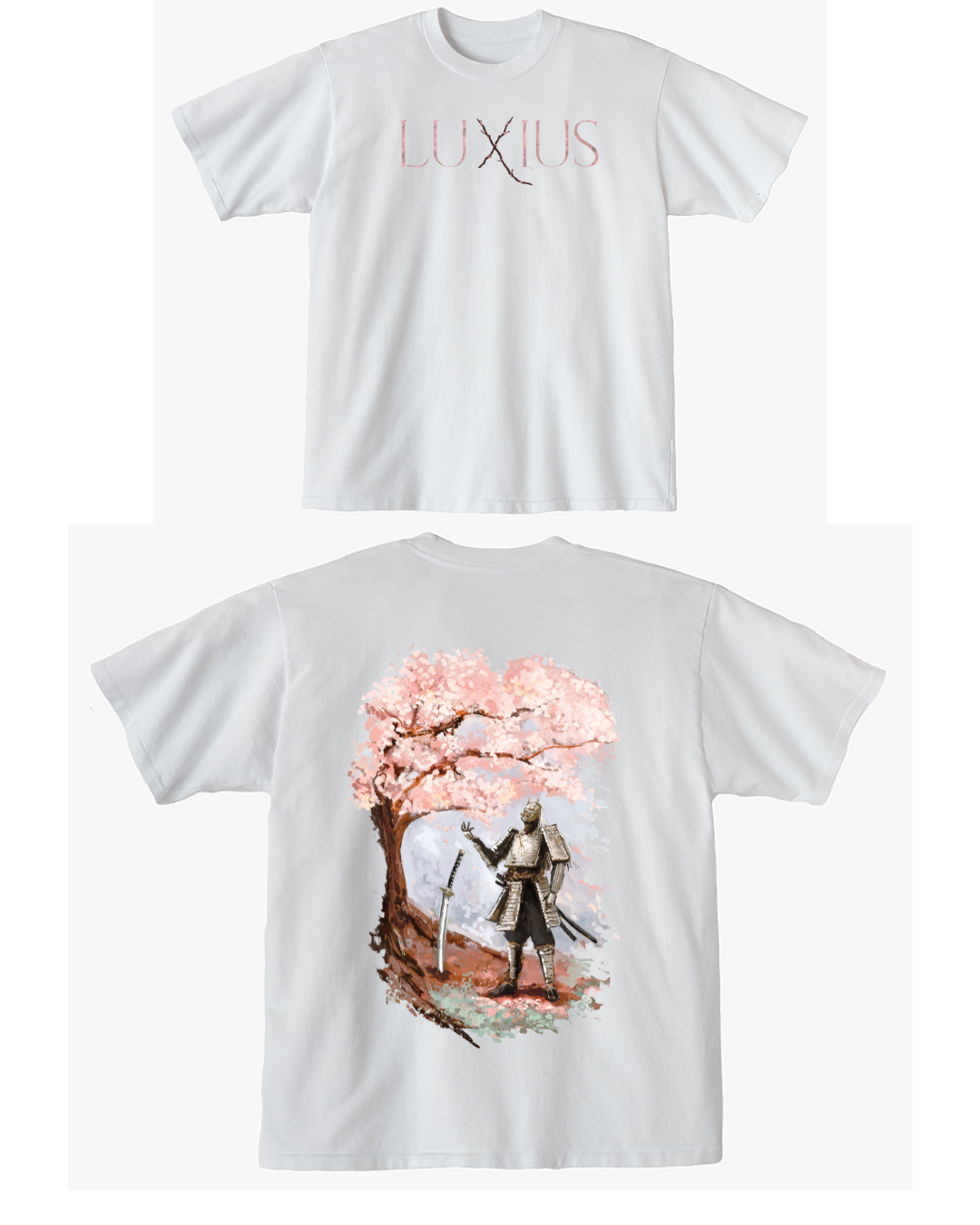 "Sakura Tree" Oversized Deluxe Tee- White