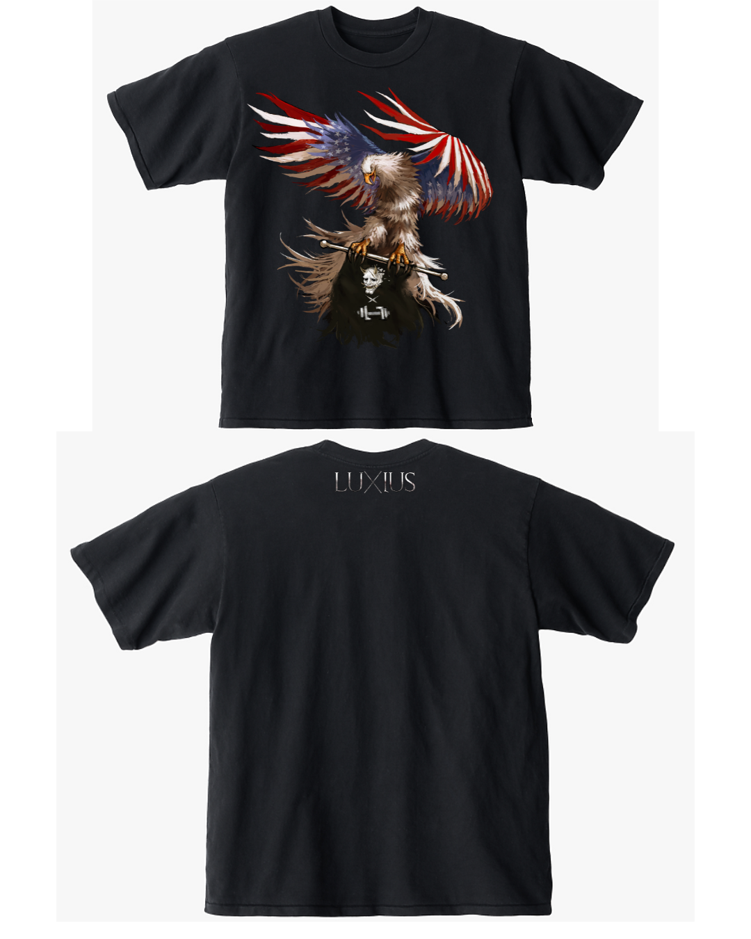 "Iron Lab" Oversized Deluxe Tee- Black Alt