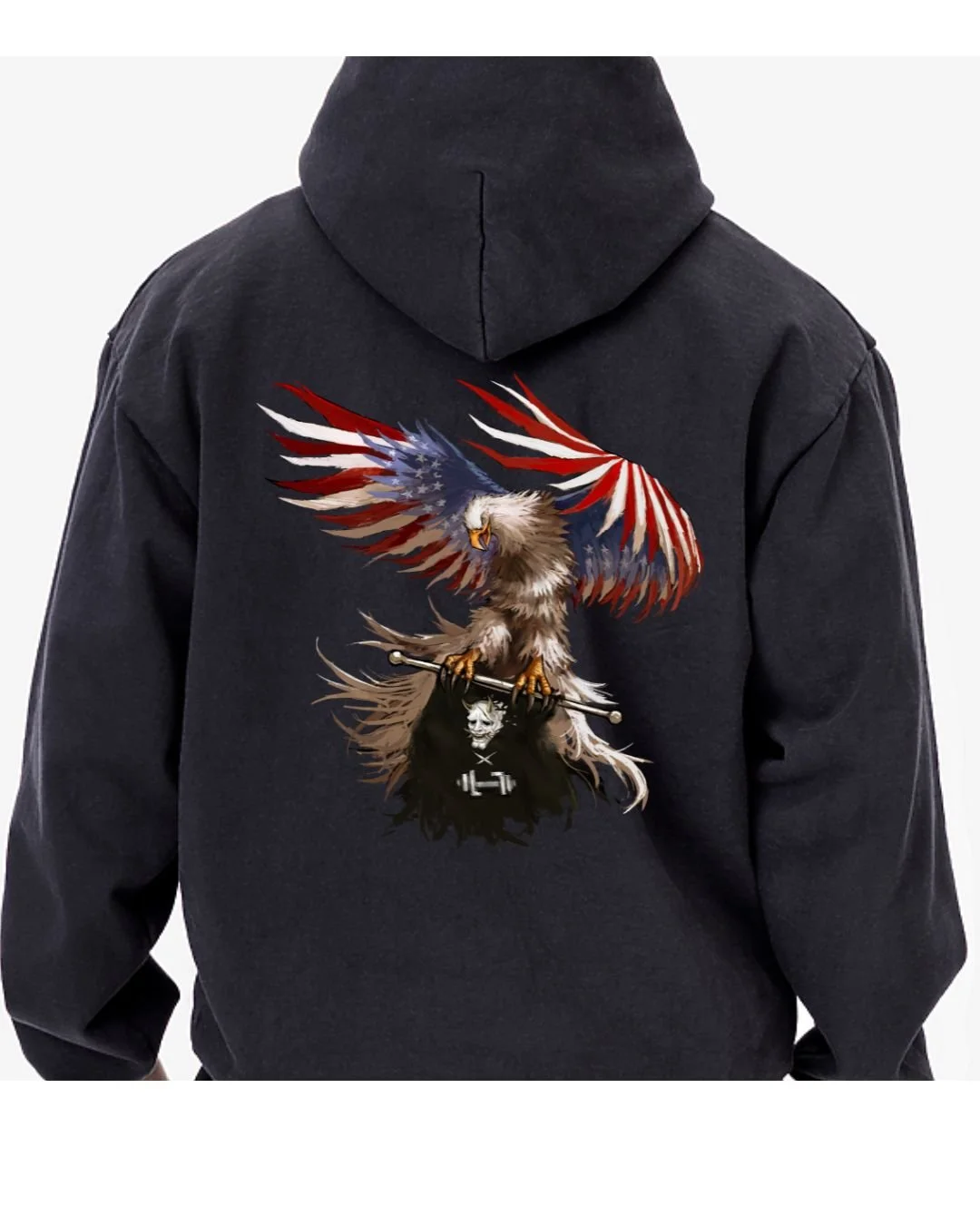 "Iron Lab" Oversized Hoodie- Black