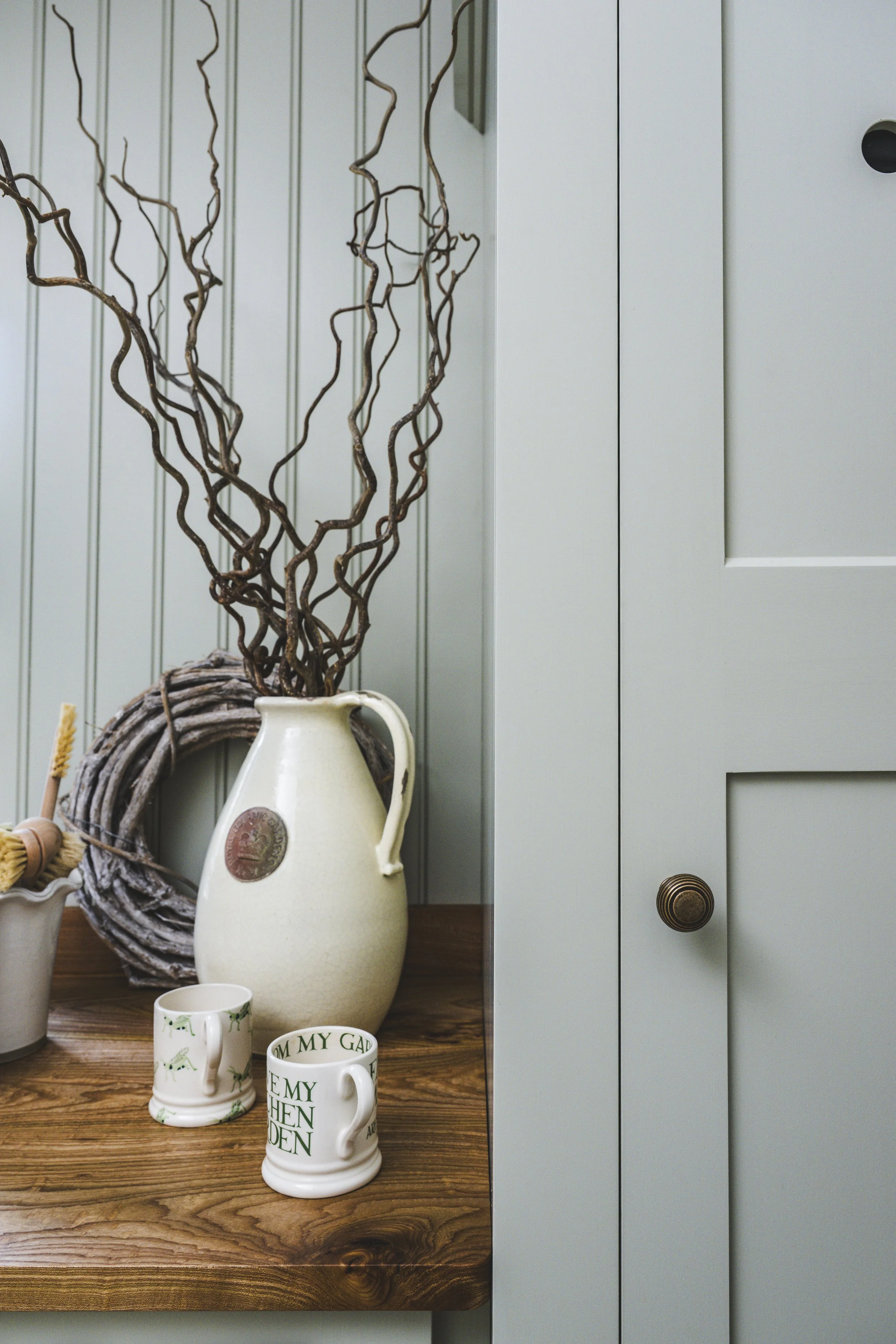 Tongue and groove fitted cupboards