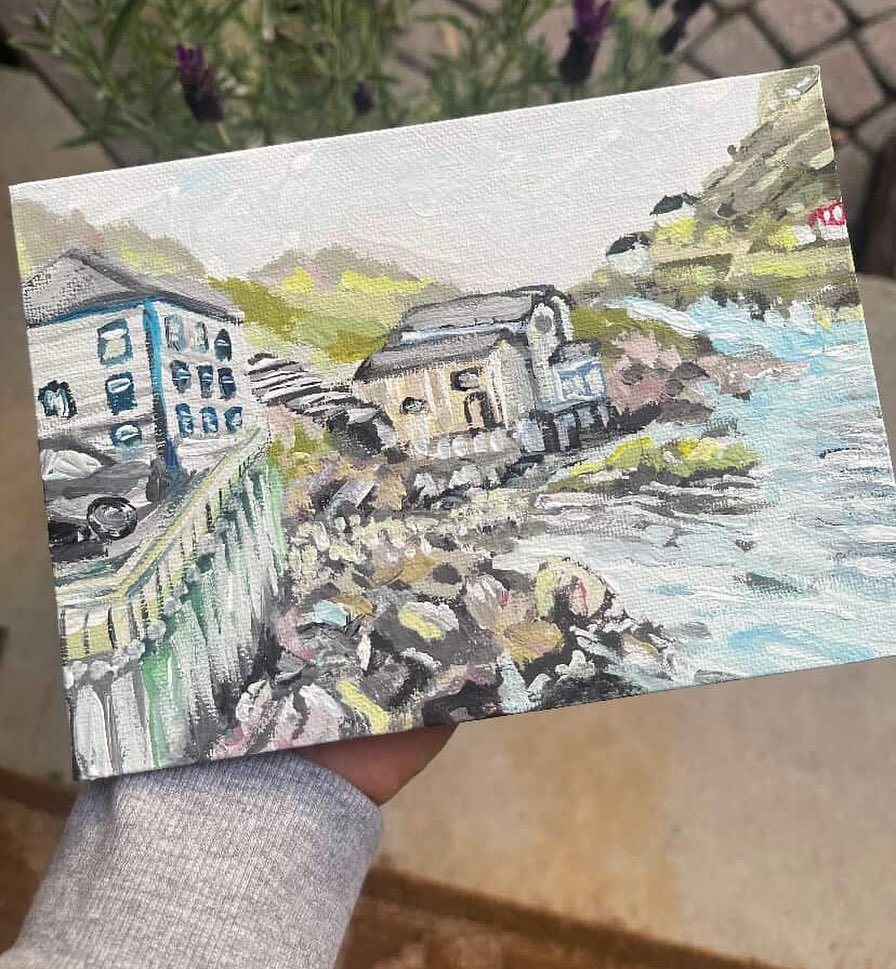 One of our guests enjoyed their visit to the Twine Store so much that she had her friend re-create an image from one of the windows - in art form. How cool is that? #NLart #nltourism #nltourguide thank you for sharing Karen