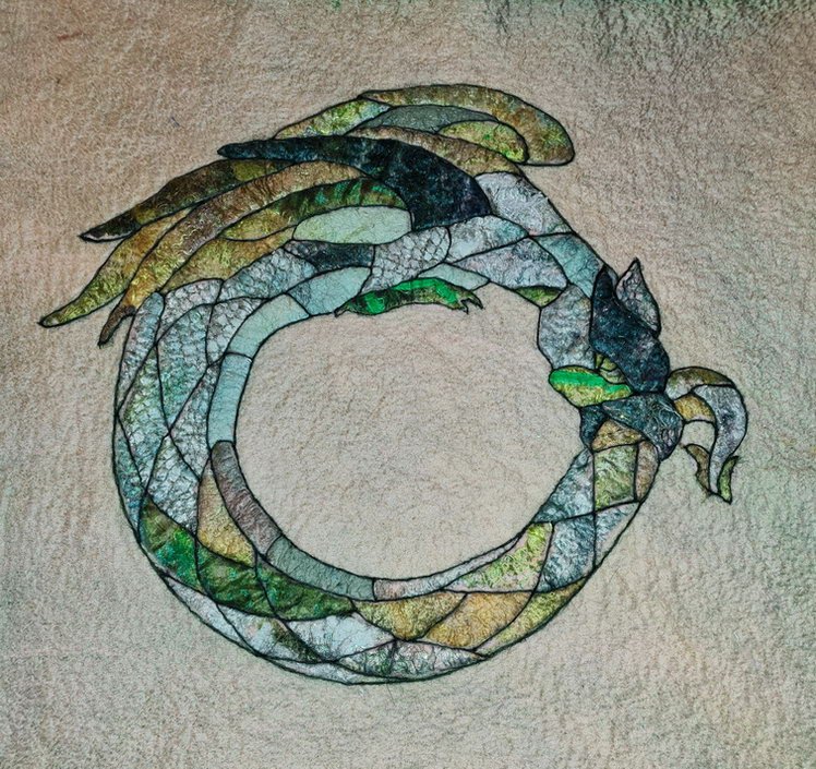 Ouroboros, 48 x 48 cm, 1200.-