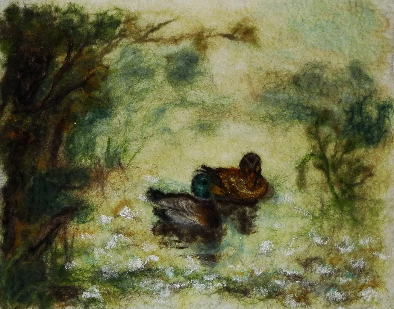 Pond of Peace, 35 x 30 cm, 500.-