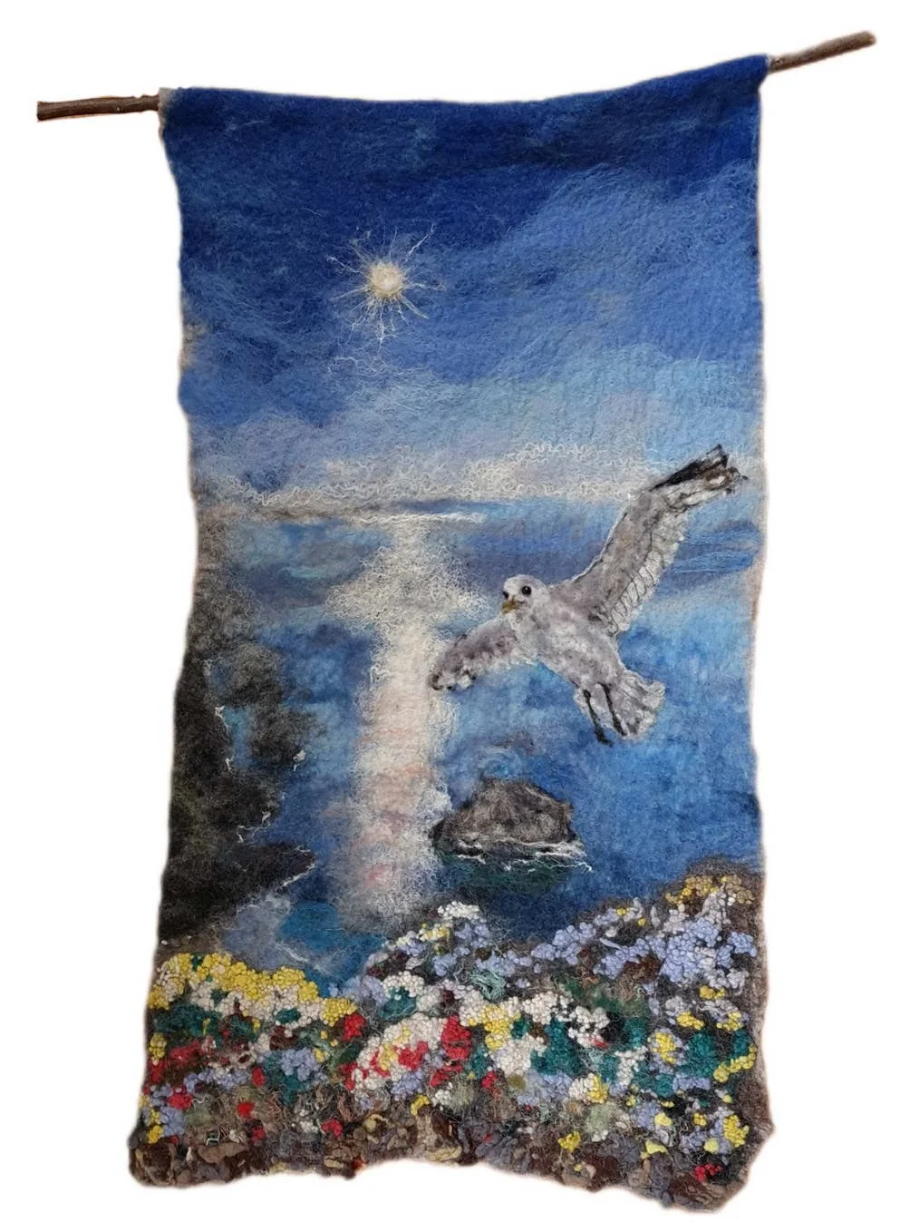 Summer Flight, mit Aufhängung, 35 x 65 cm, 500.-