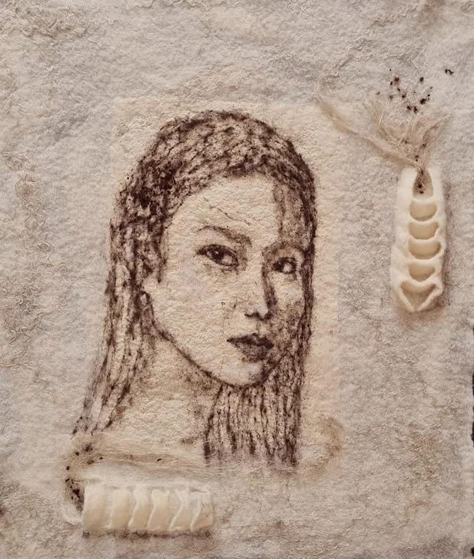 Étude, gerahmt, 30 x 40 cm, 400.-