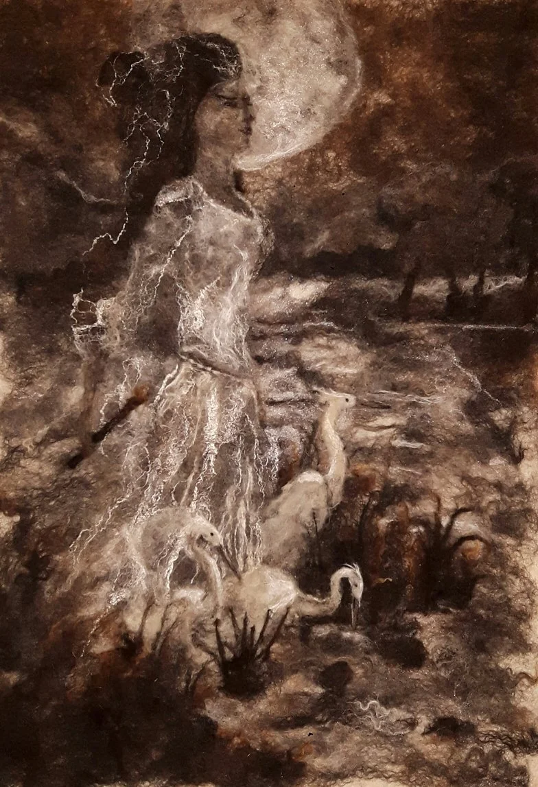 Heron's Mistress, 56 x 78 cm, 1100.-