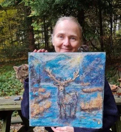 Hirschgemälde Natur