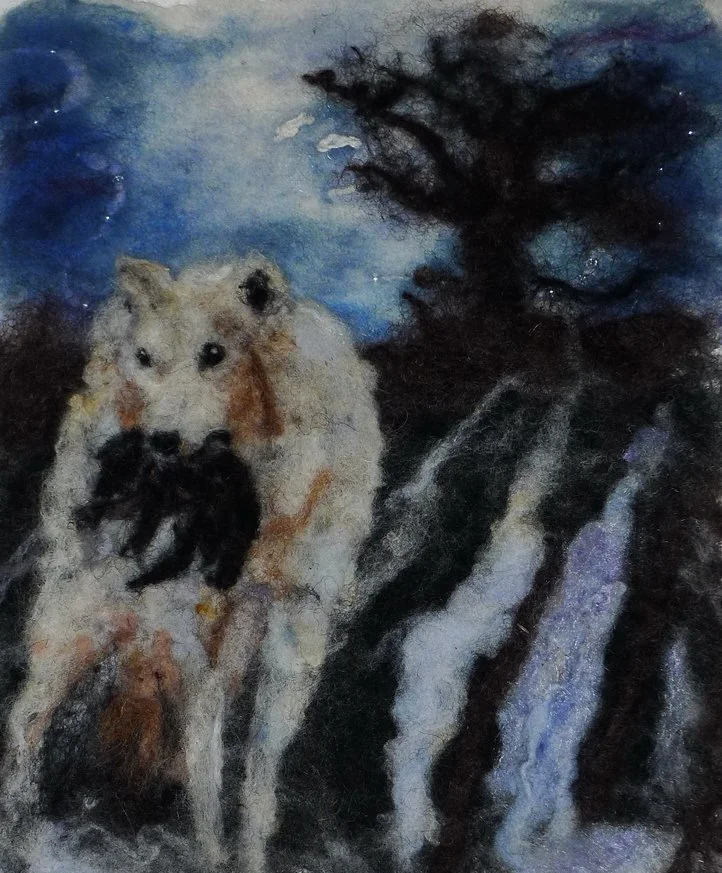 Game of Wolfes II, 15 x 20 cm, 200.-