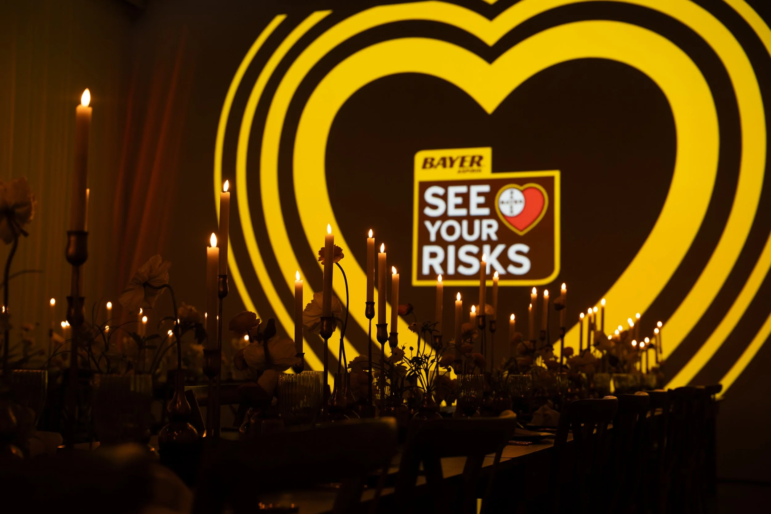 Bayer Aspirin Dark Dining Event