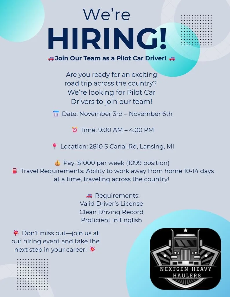 🚚 We&rsquo;re Hiring and we want to meet YOU! 🚚 
💥Join us at our Hiring Event and take the next step in your career!💥