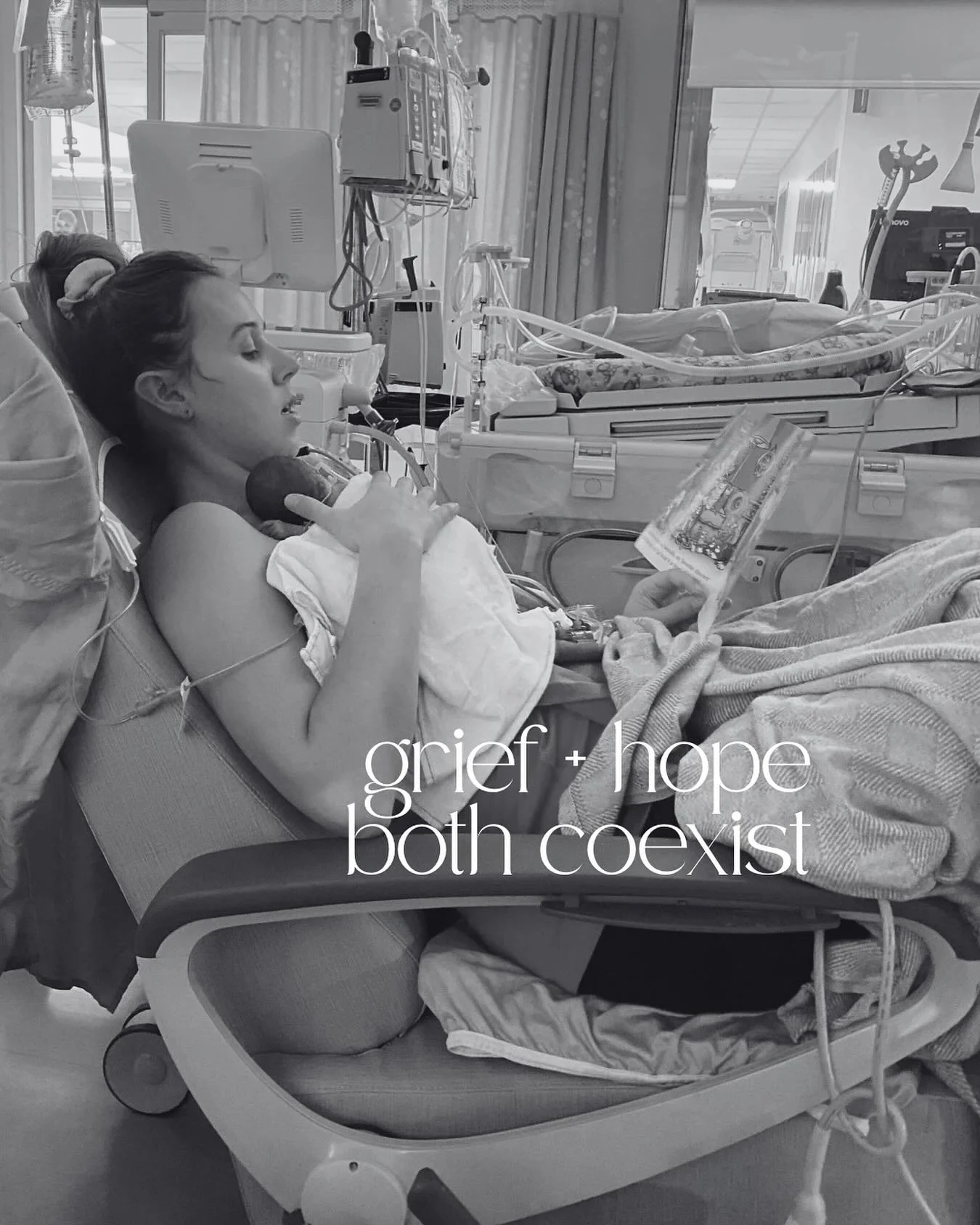 Grief + Hope

Two emotions that often sit side by side in the NICU journey.

There&rsquo;s grief for what was lost - maybe it&rsquo;s the birth that didn&rsquo;t go as planned, the uncertainty when it was unexpected, the early moments spent apart or 