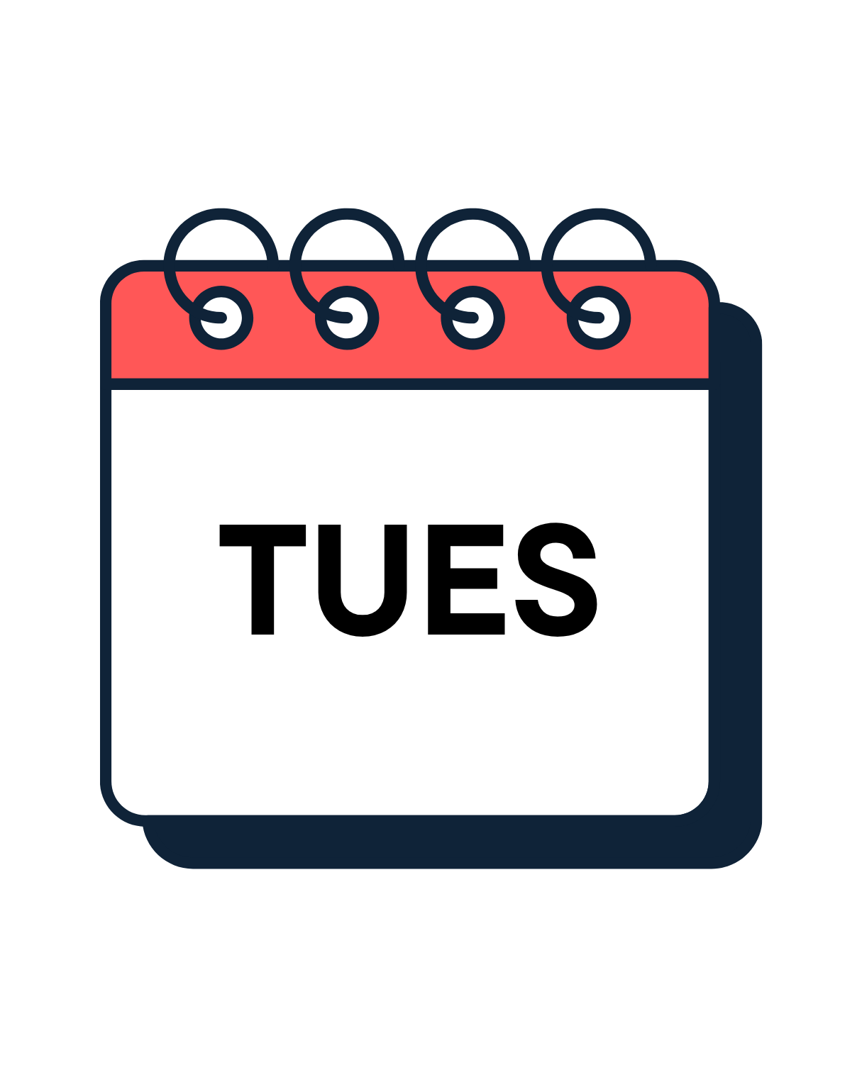 A calendar page showing Tuesday