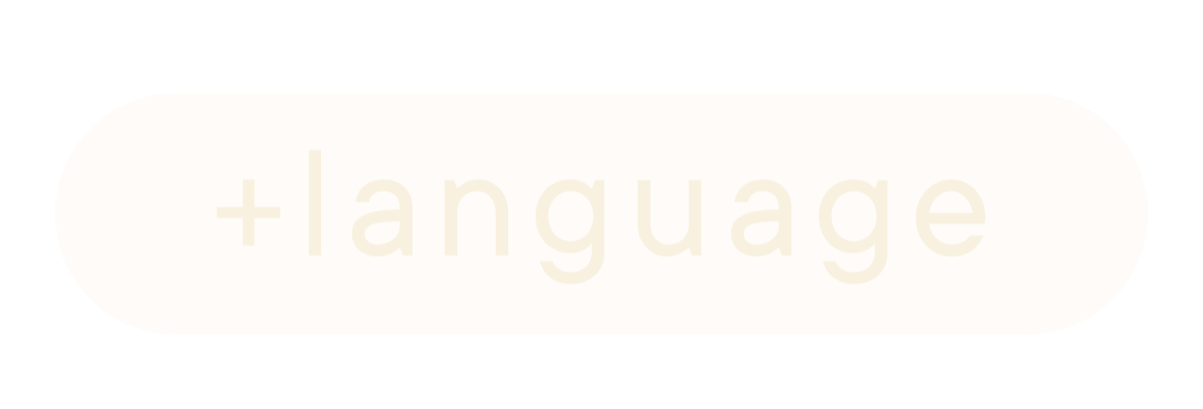 Rounded beige button with the word 'language' faintly visible in the center.