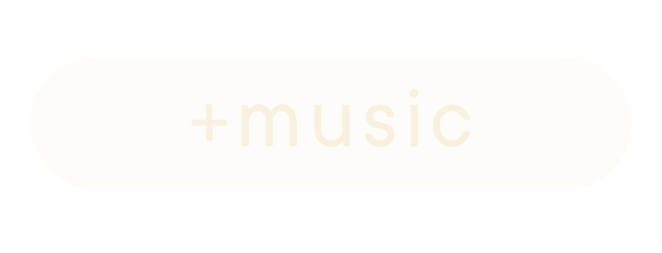 A beige oval button with the words 'plus music' faintly visible on it.