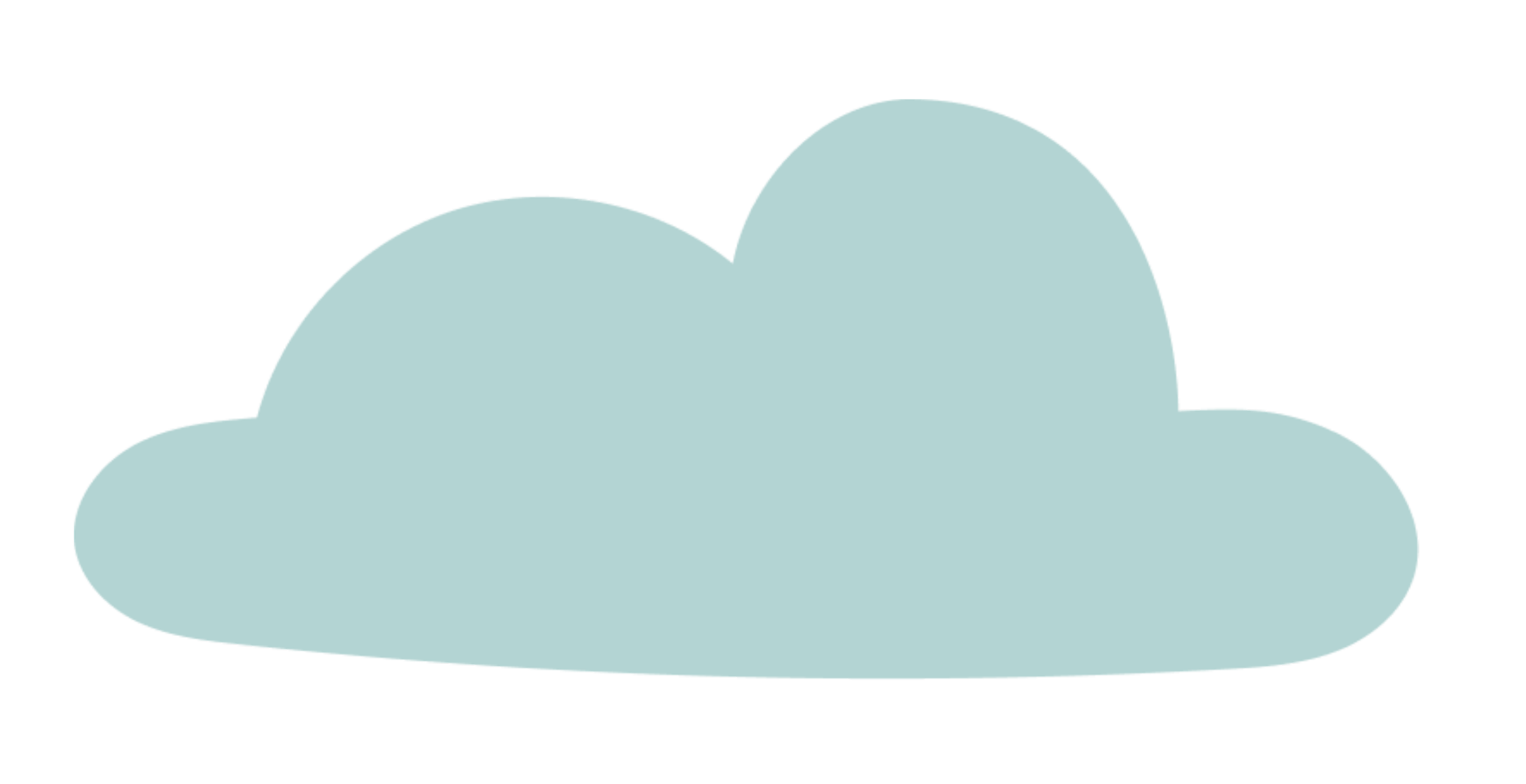 A cartoon-style illustration of a light blue cloud